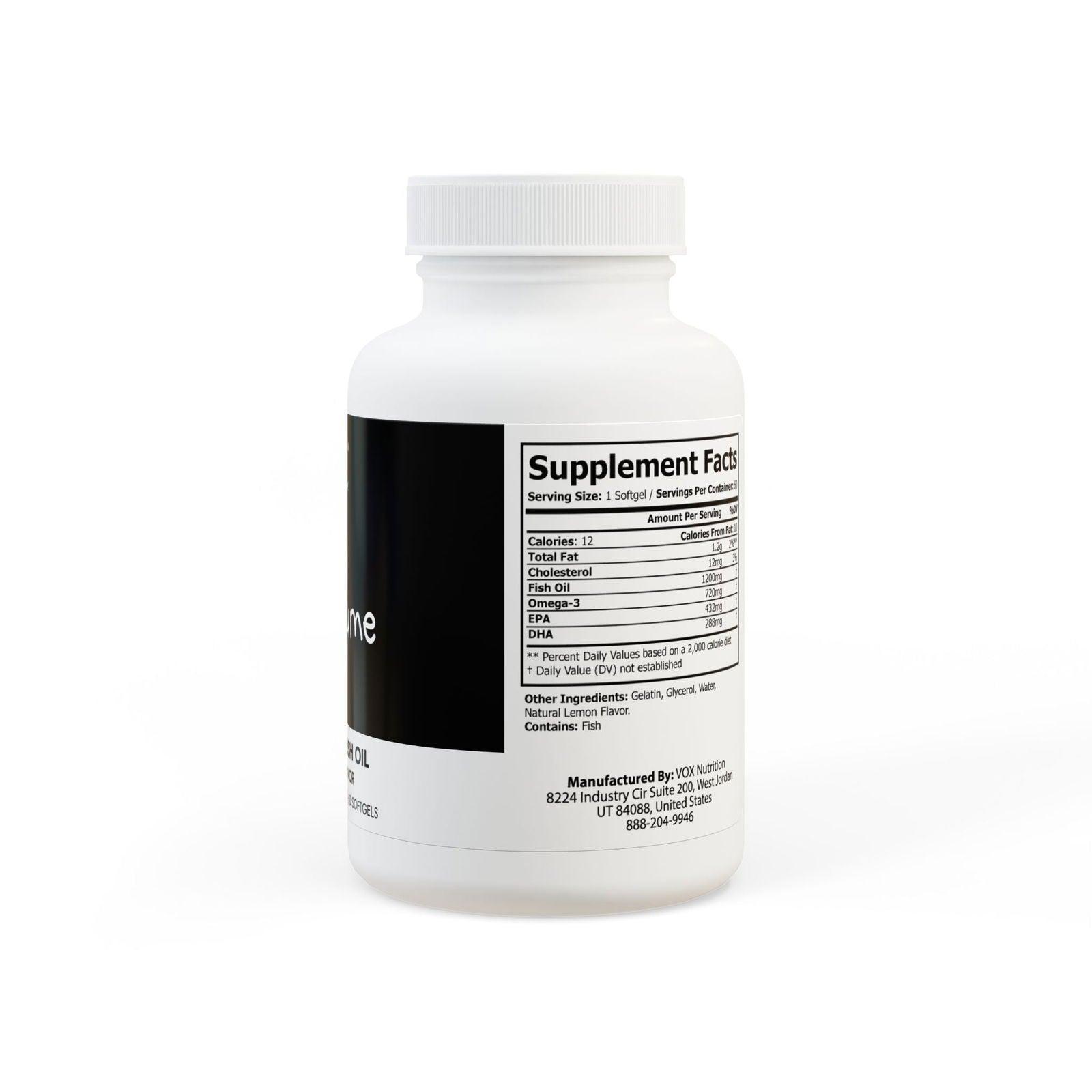 Omega 3 Fish Oil Supplement (60 Softgels) - Clothes For Her Online Store