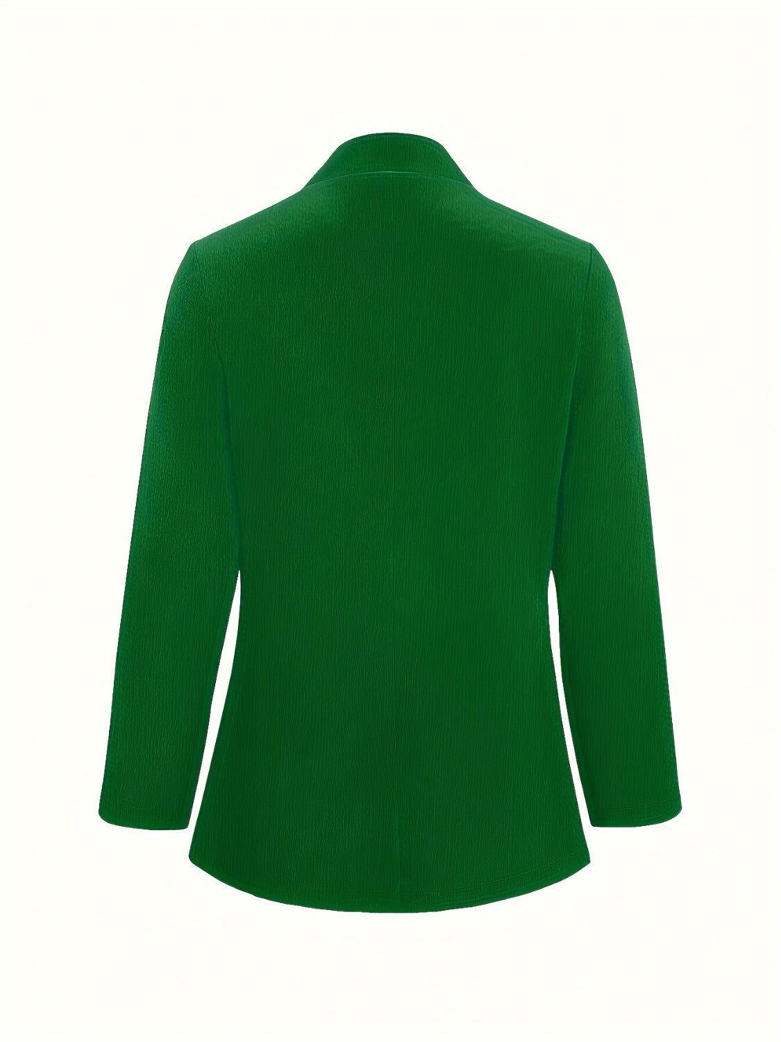 Open Front Long Sleeve Jacket - Clothes For Her Online Store