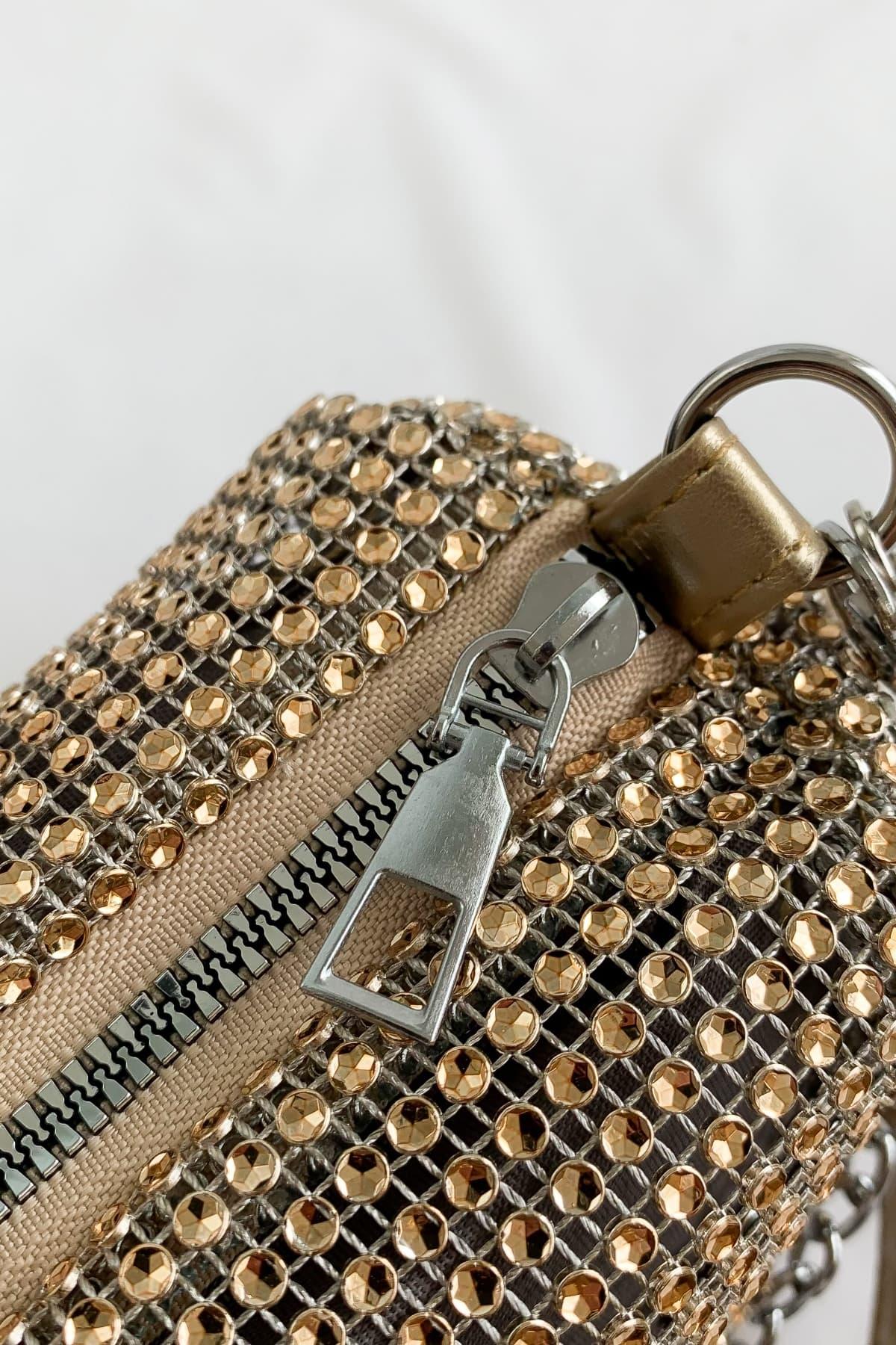 Openwork Crossbody Bag with Removable Strap - Clothes For Her Online Store