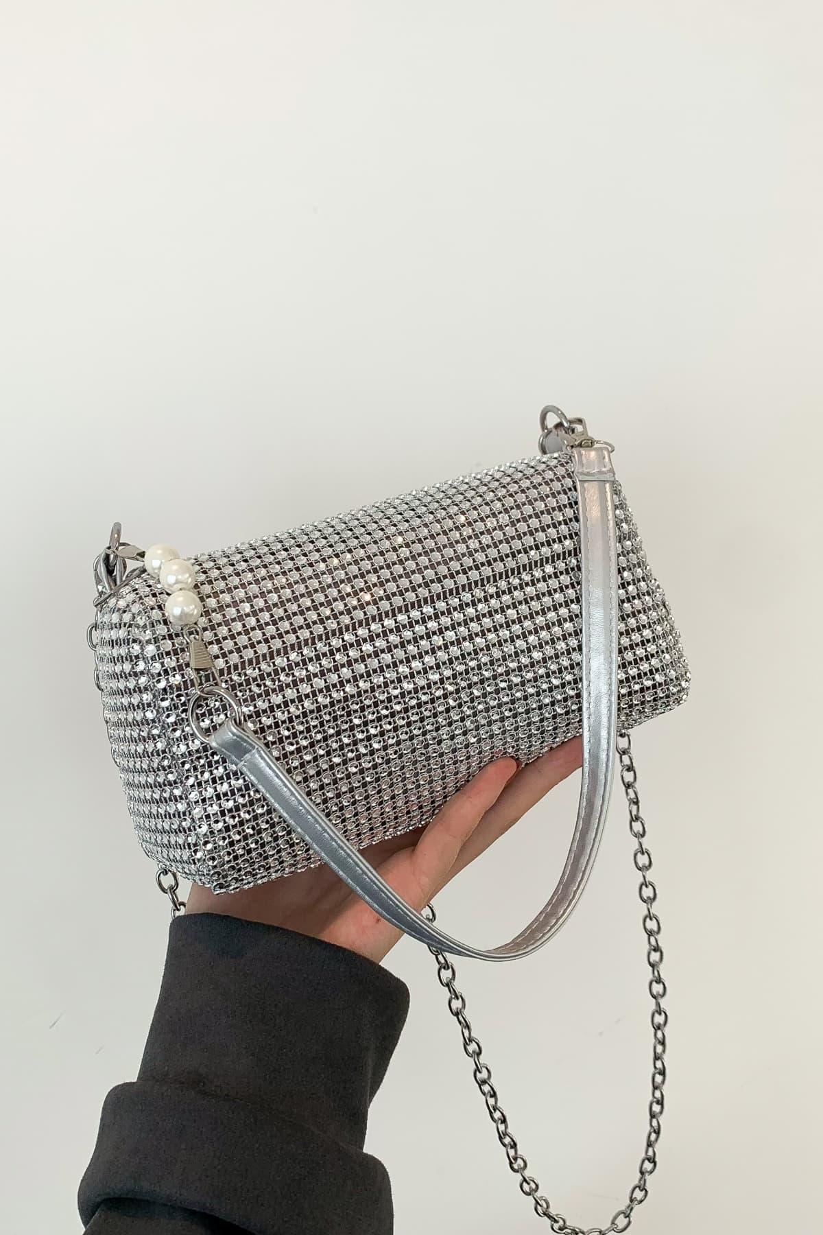 Openwork Crossbody Bag with Removable Strap - Clothes For Her Online Store