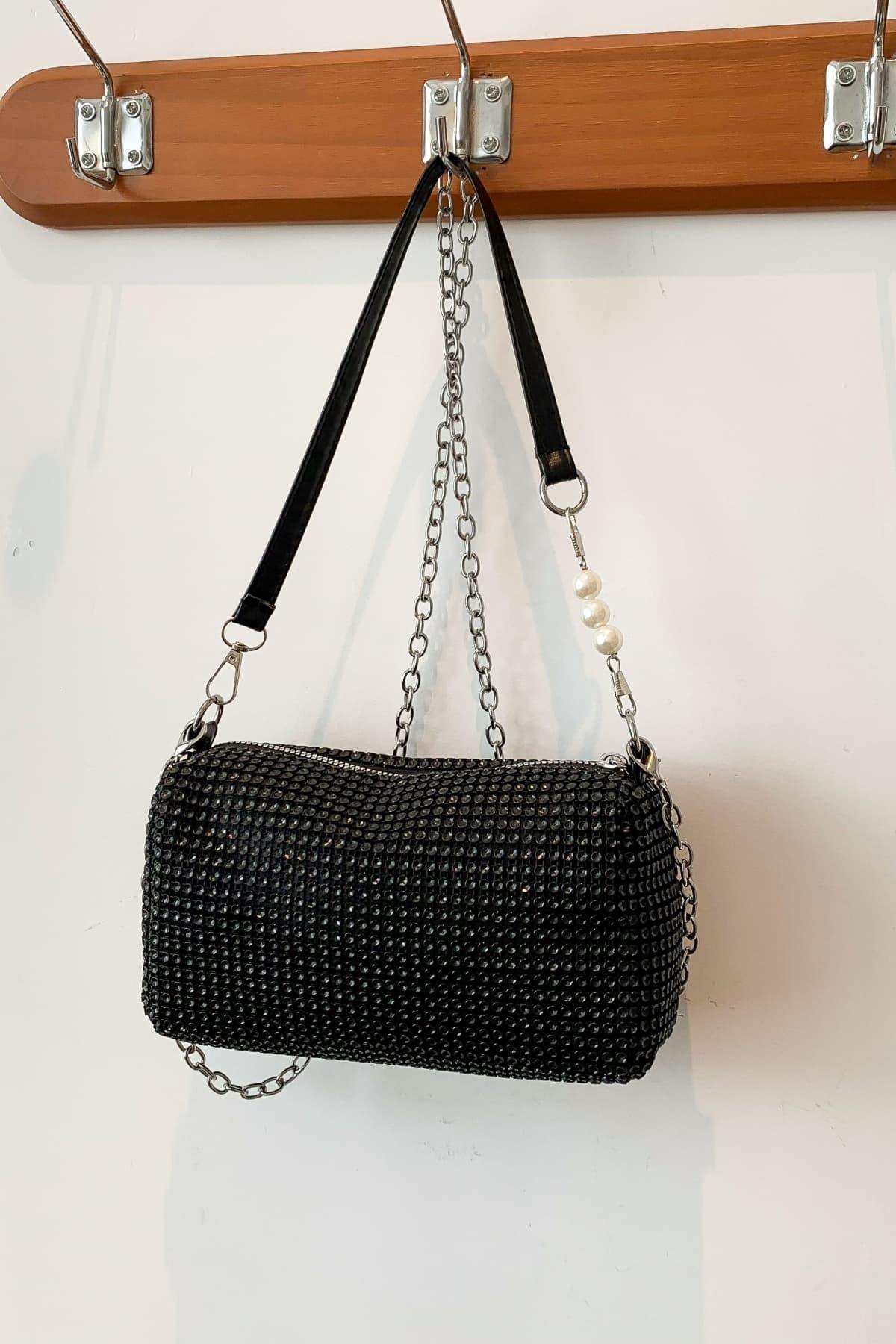 Openwork Crossbody Bag with Removable Strap - Clothes For Her Online Store