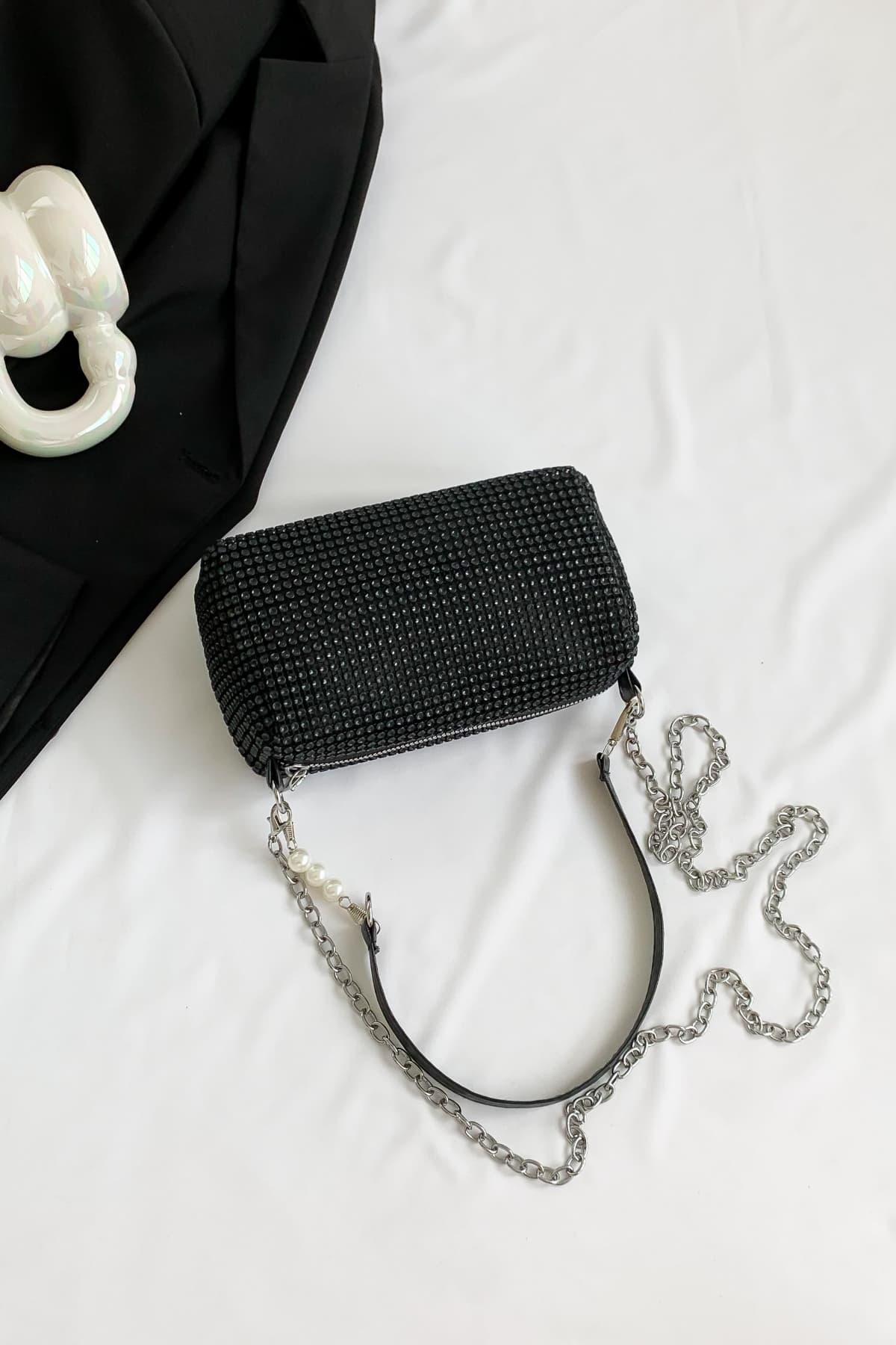 Openwork Crossbody Bag with Removable Strap - Clothes For Her Online Store