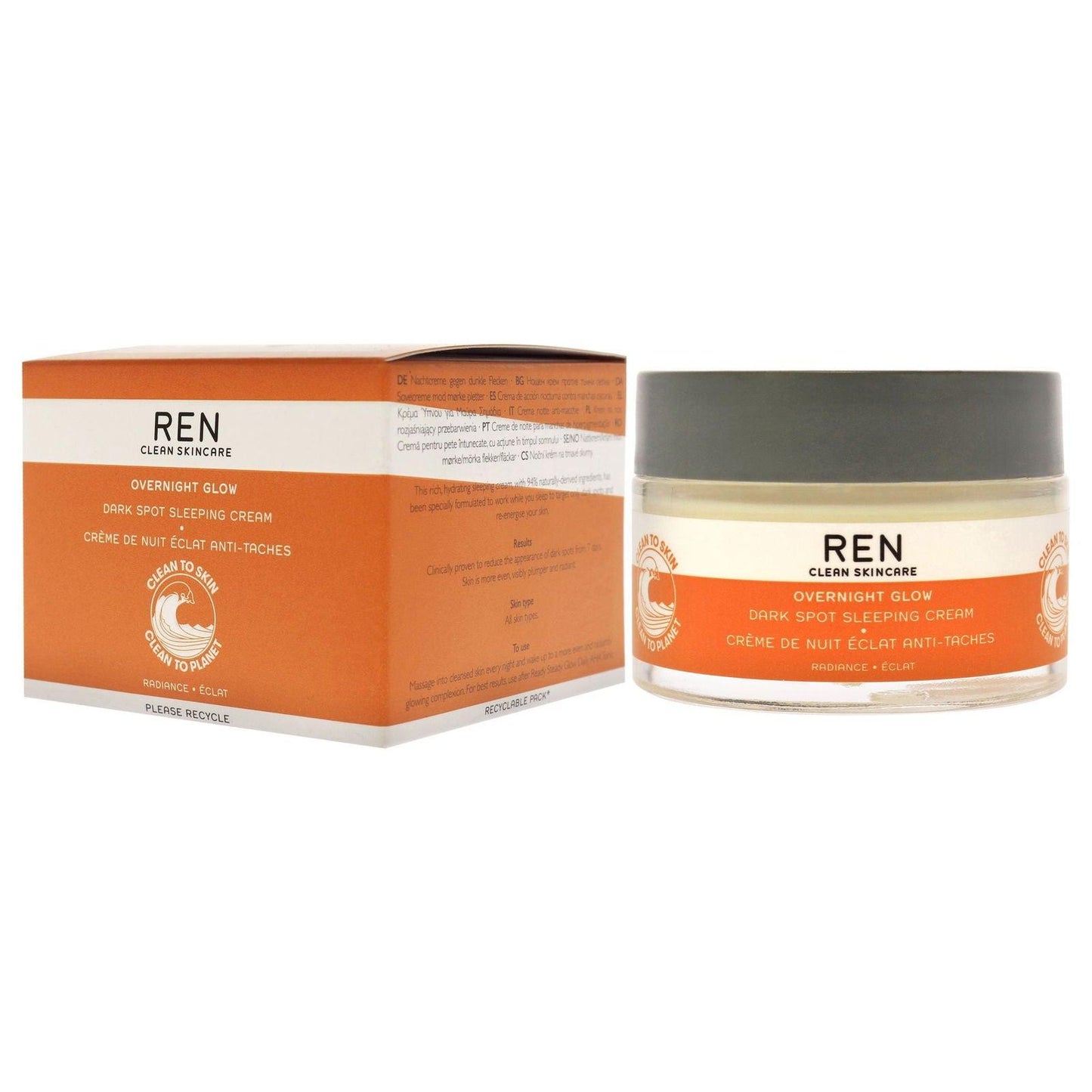Overnight Glow Dark Spot by REN for Unisex - 1.7 oz Cream - Clothes For Her Online Store