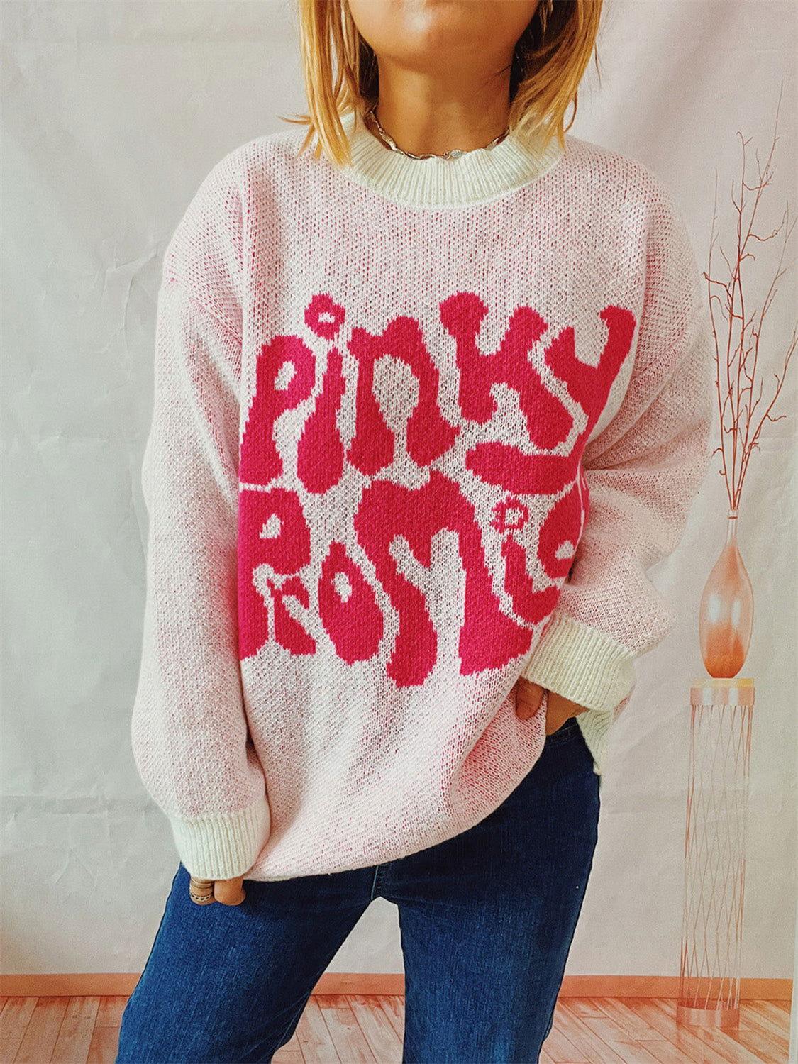 PINKY PROMISE Graphic Sweater - Clothes For Her Online Store