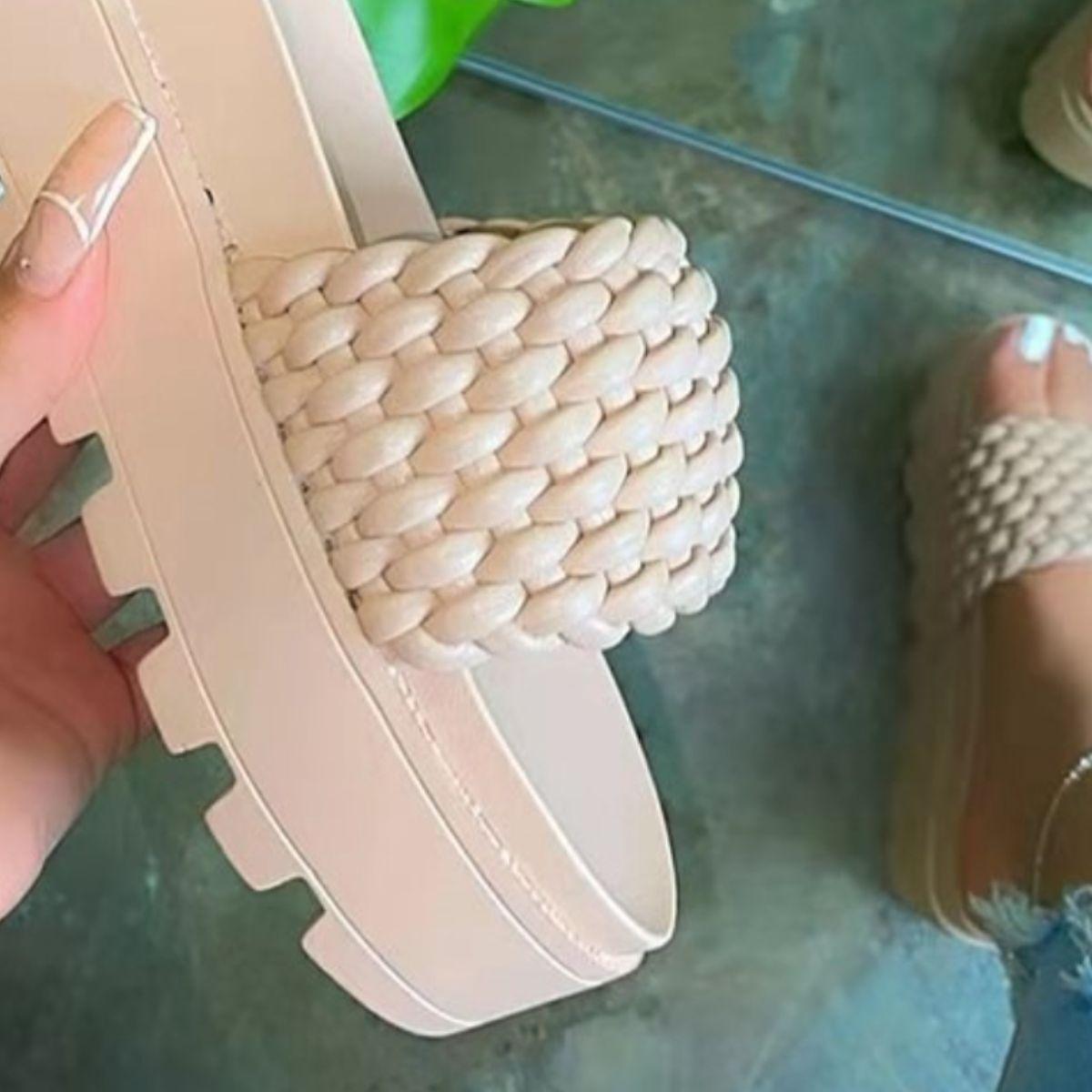 PU Leather Open Toe Platform Sandals - Clothes For Her Online Store