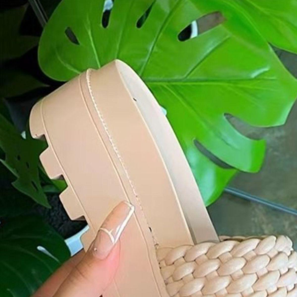 PU Leather Open Toe Platform Sandals - Clothes For Her Online Store