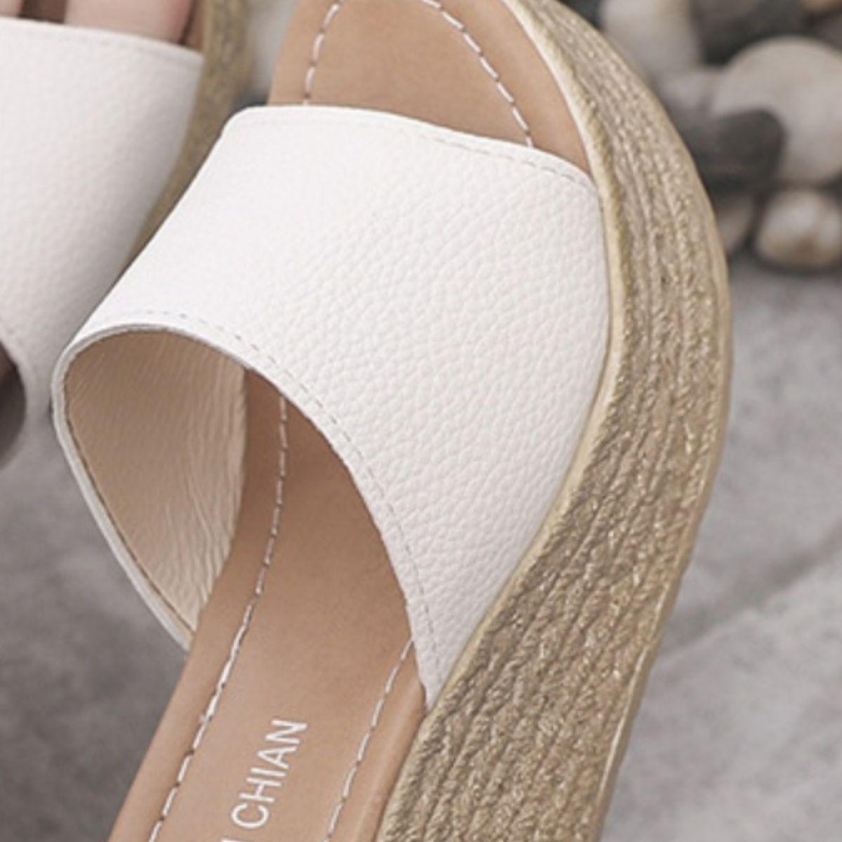PU Leather Open Toe Sandals - Clothes For Her Online Store