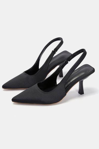PU Leather Point Toe Pumps - Clothes For Her Online Store