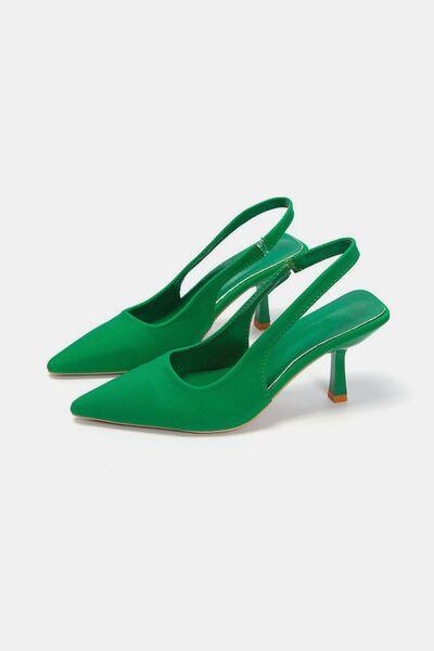 PU Leather Point Toe Pumps - Clothes For Her Online Store
