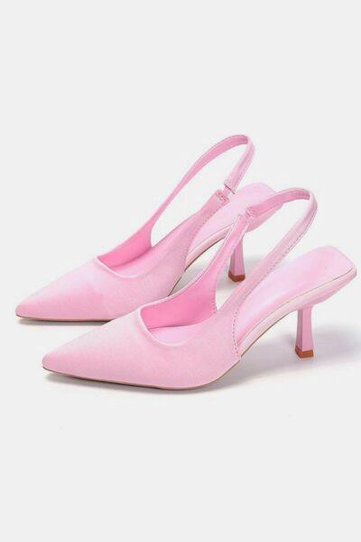 PU Leather Point Toe Pumps - Clothes For Her Online Store