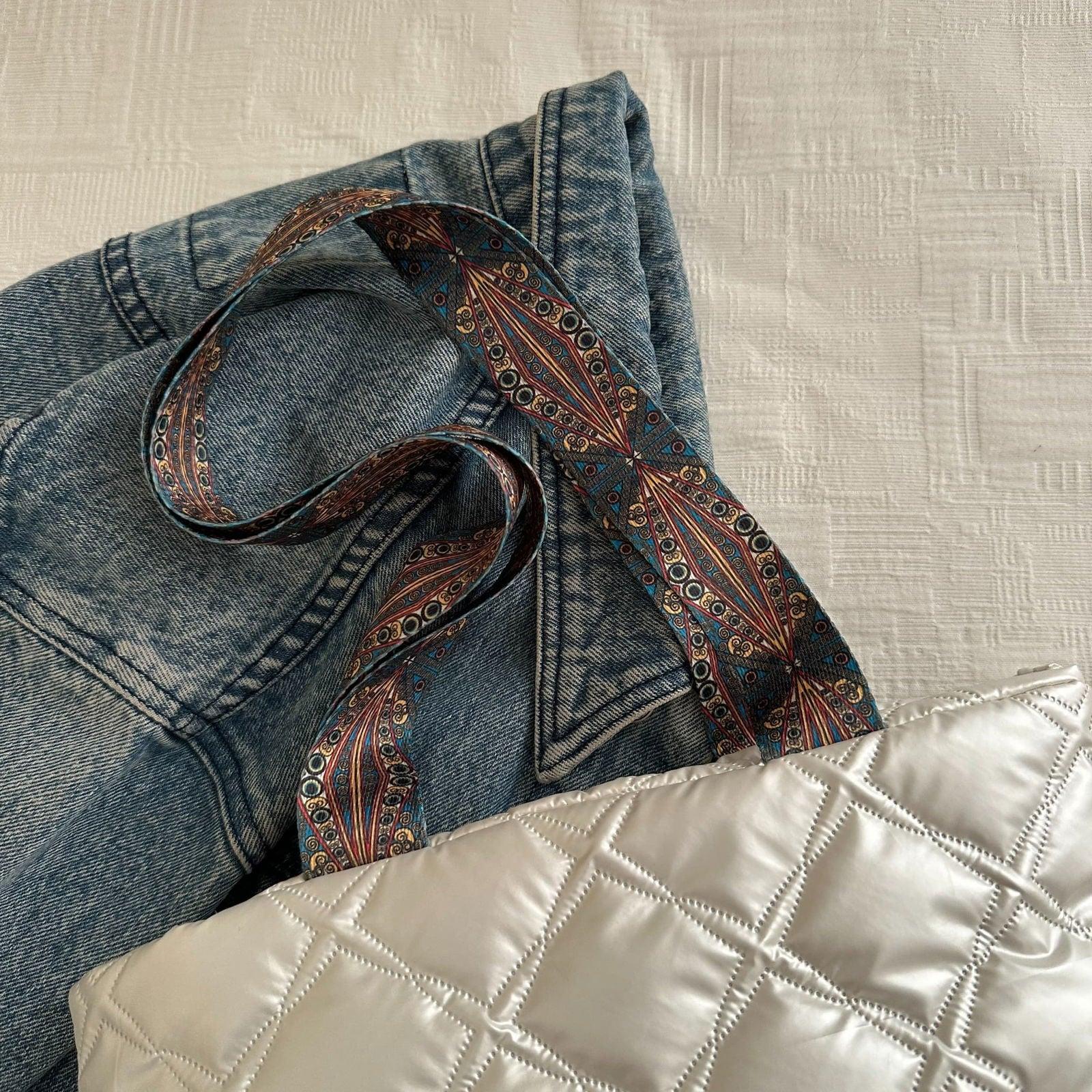 PU Leather Printed Strap Quilted Handbag - Clothes For Her Online Store