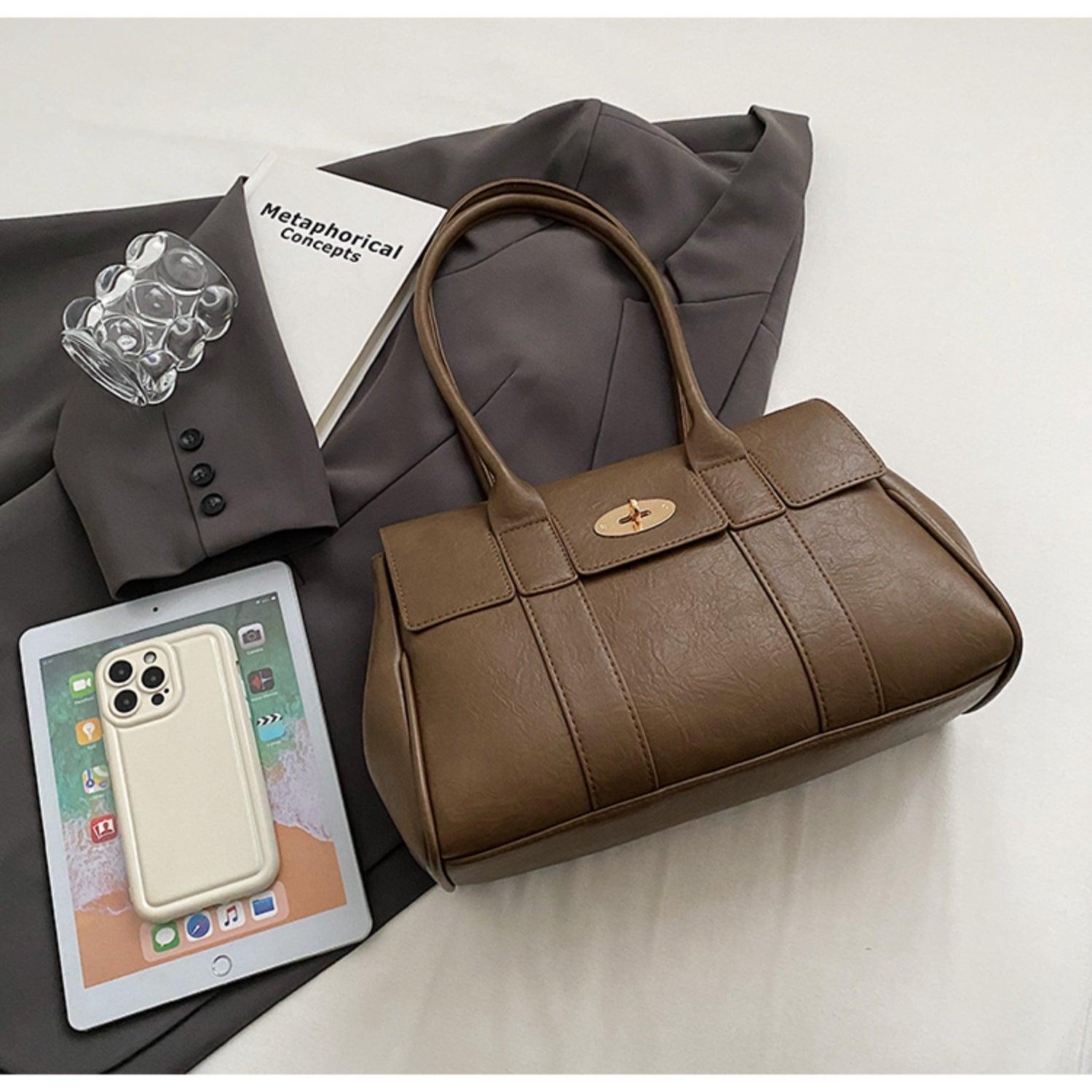 PU Leather Shoulder Bag - Clothes For Her Online Store