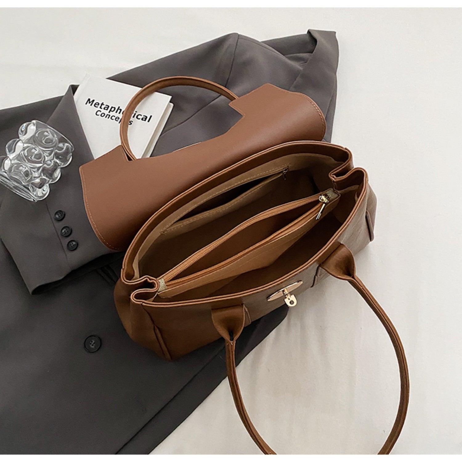 PU Leather Shoulder Bag - Clothes For Her Online Store