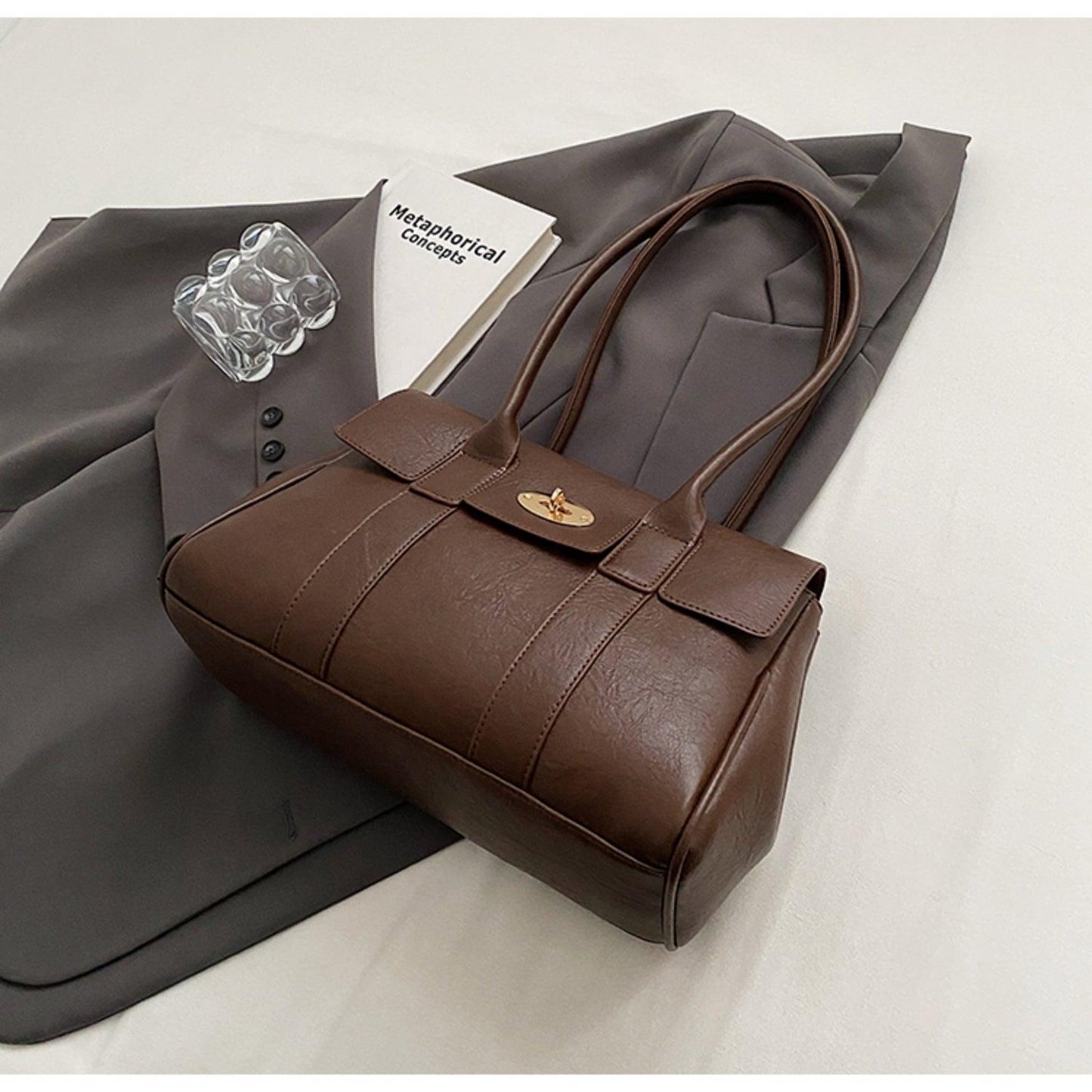 PU Leather Shoulder Bag - Clothes For Her Online Store