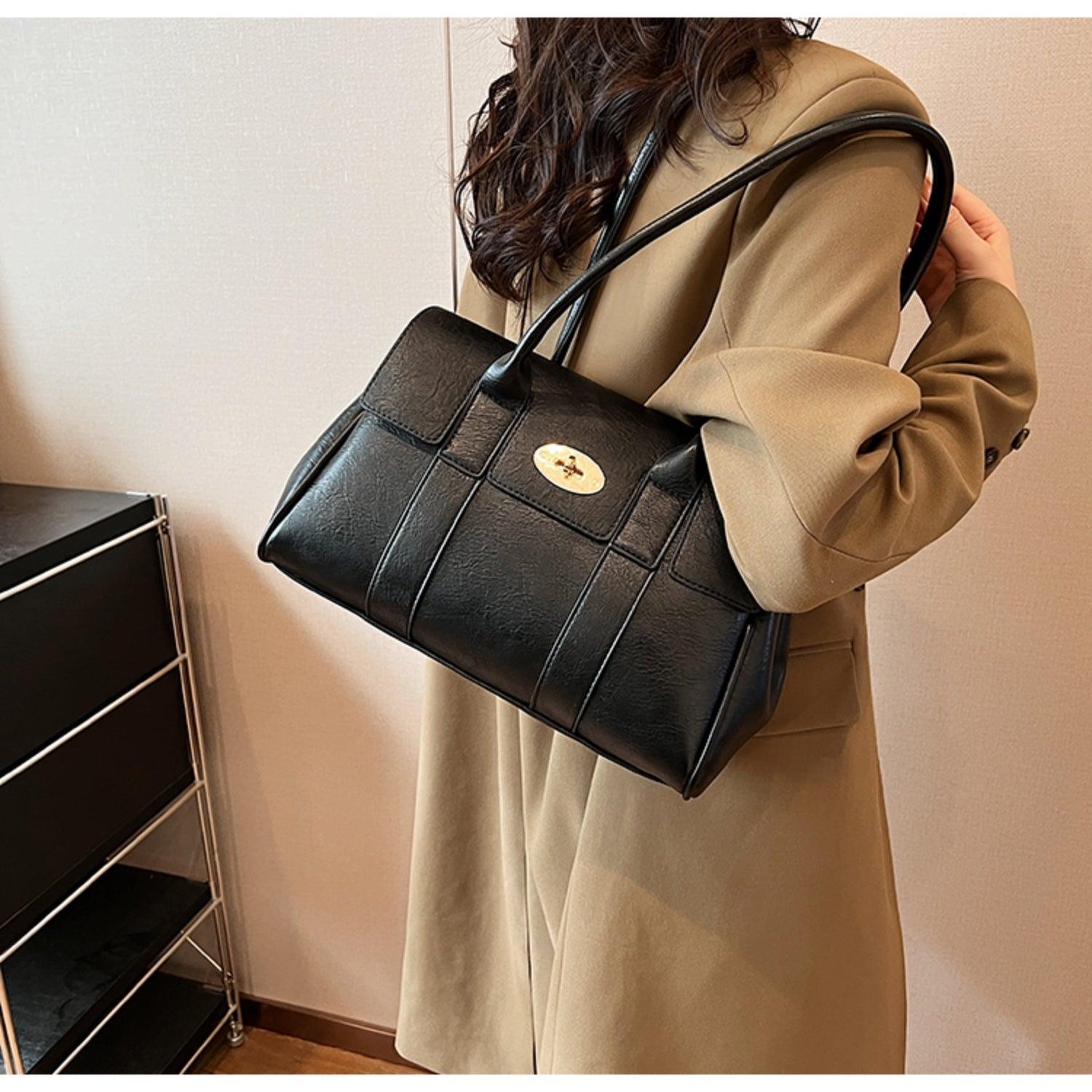 PU Leather Shoulder Bag - Clothes For Her Online Store