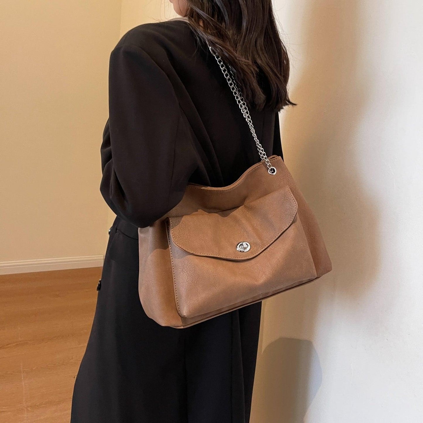 PU Leather Shoulder Bag - Clothes For Her Online Store