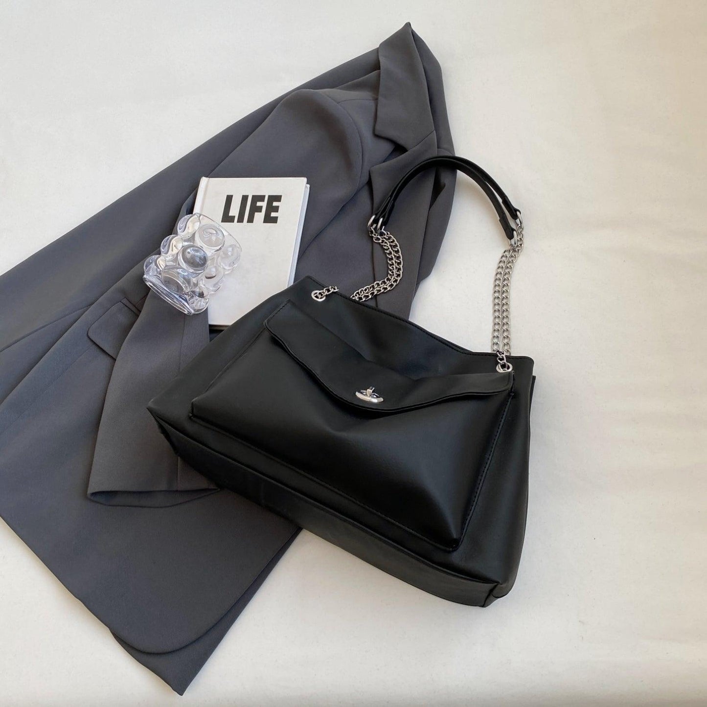 PU Leather Shoulder Bag - Clothes For Her Online Store