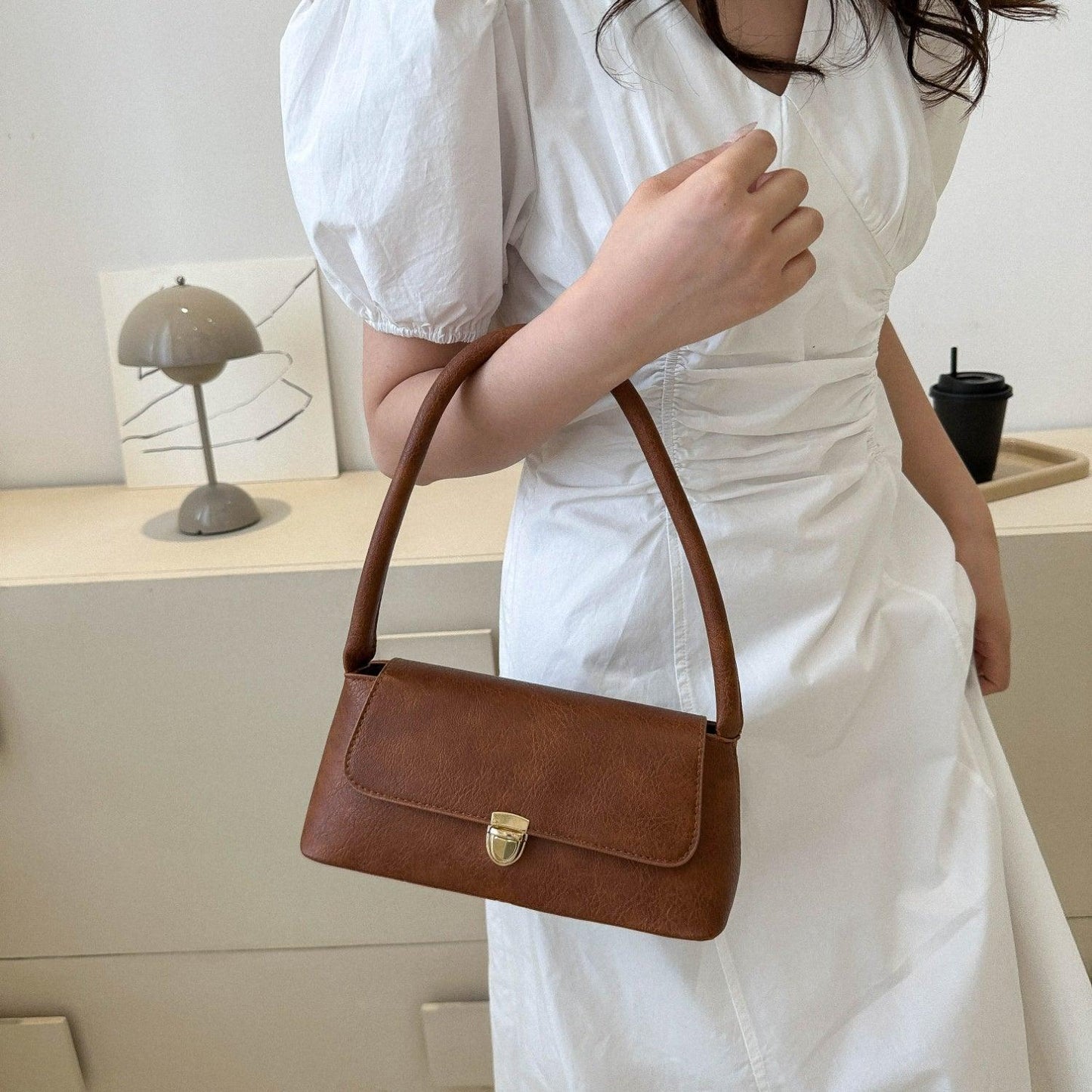 PU Leather Shoulder Bag - Clothes For Her Online Store