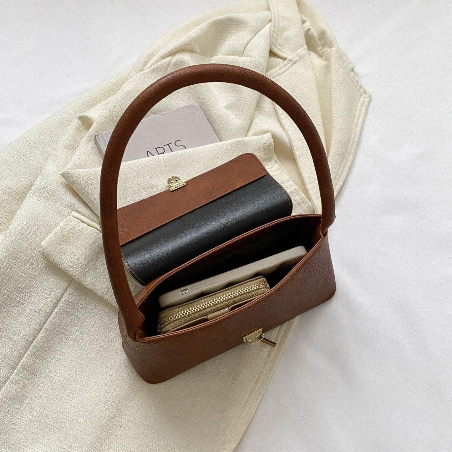 PU Leather Shoulder Bag - Clothes For Her Online Store