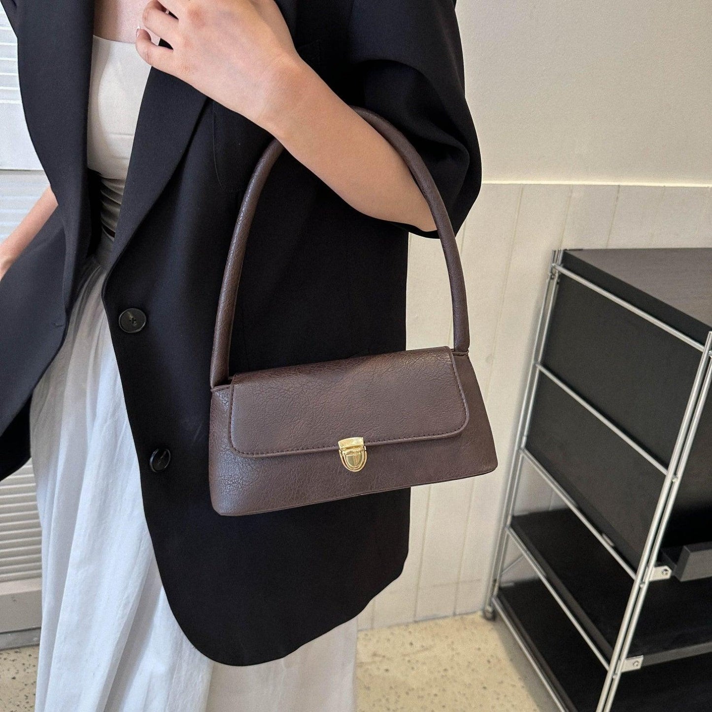 PU Leather Shoulder Bag - Clothes For Her Online Store