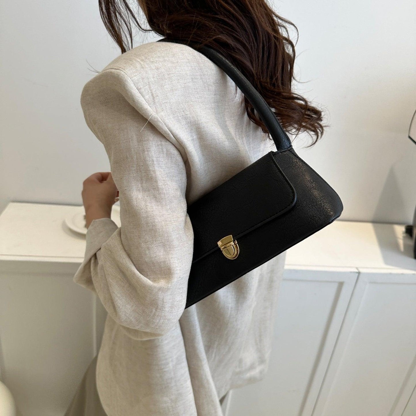 PU Leather Shoulder Bag - Clothes For Her Online Store