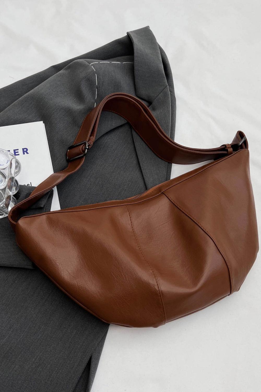 PU Leather Sling Bag - Clothes For Her Online Store