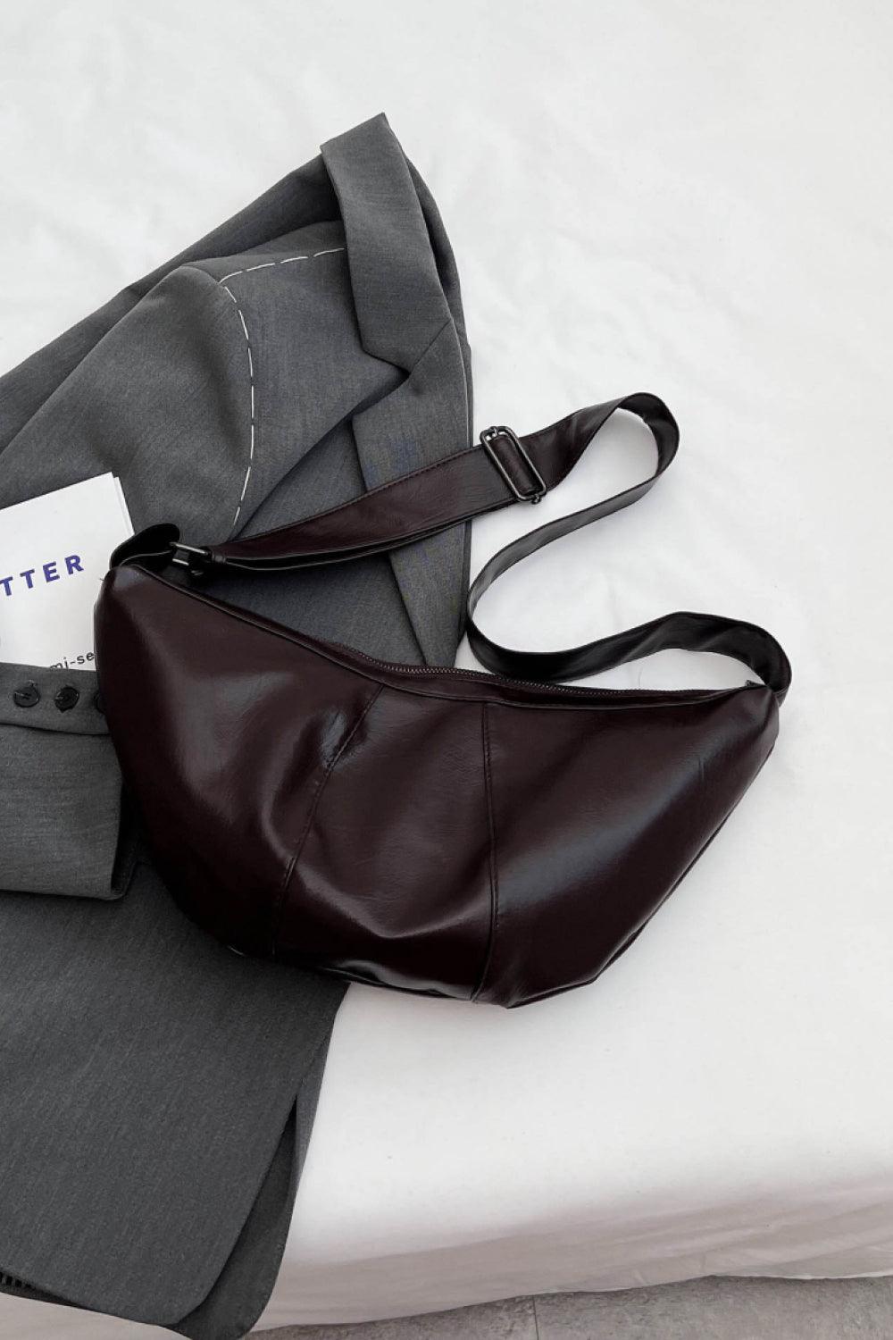 PU Leather Sling Bag - Clothes For Her Online Store