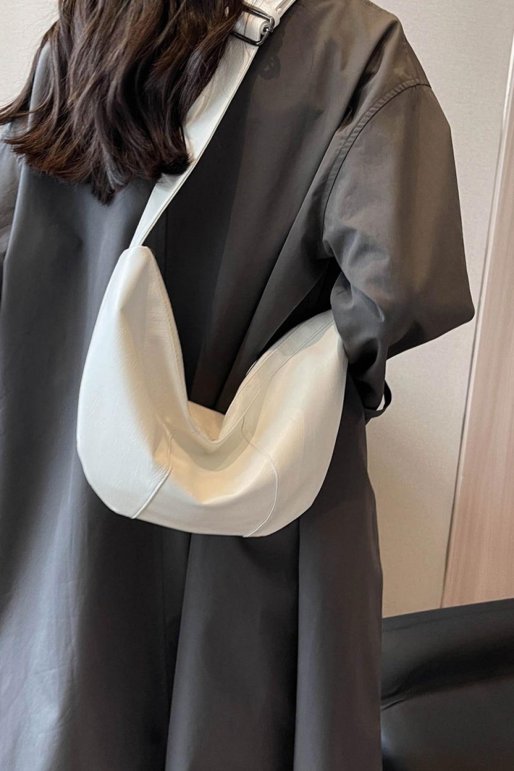 PU Leather Sling Bag - Clothes For Her Online Store