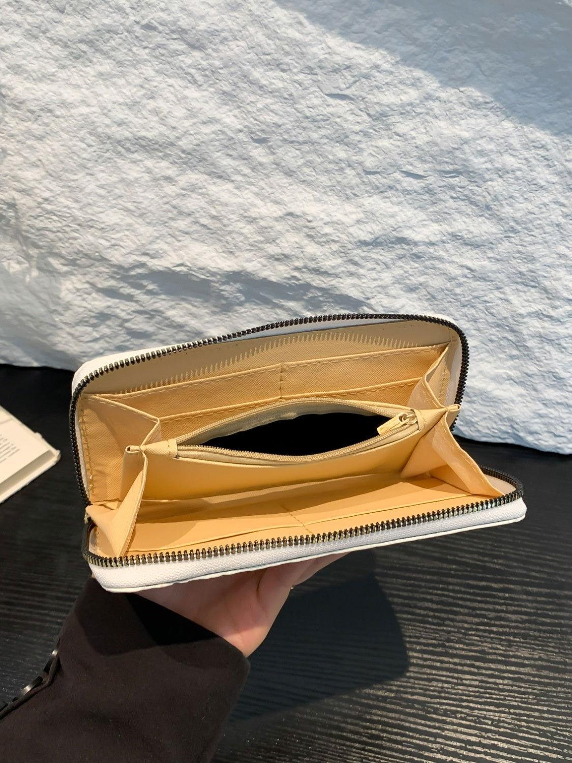 PU Leather Solid Color Wallet - Clothes For Her Online Store