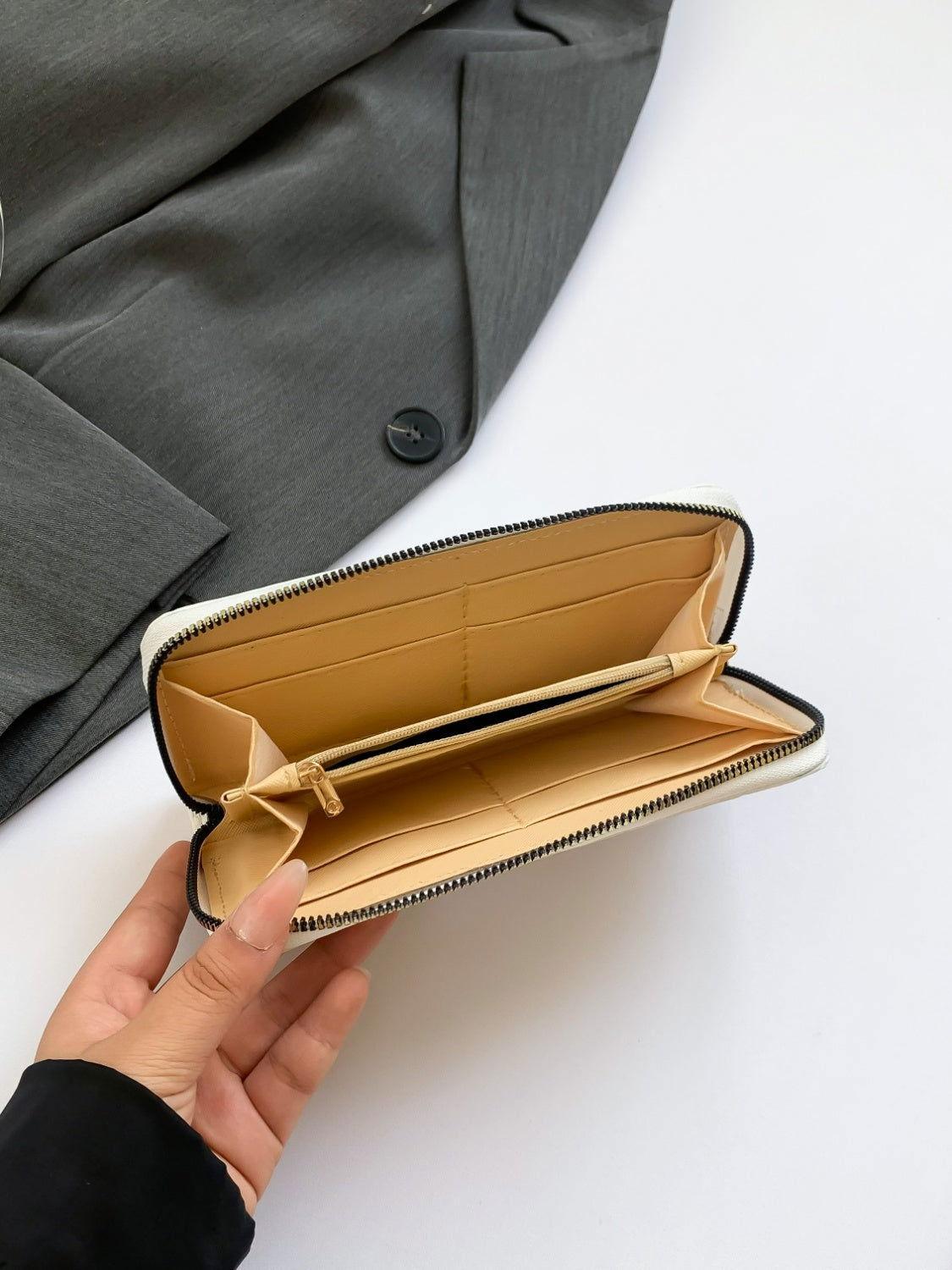 PU Leather Solid Color Wallet - Clothes For Her Online Store
