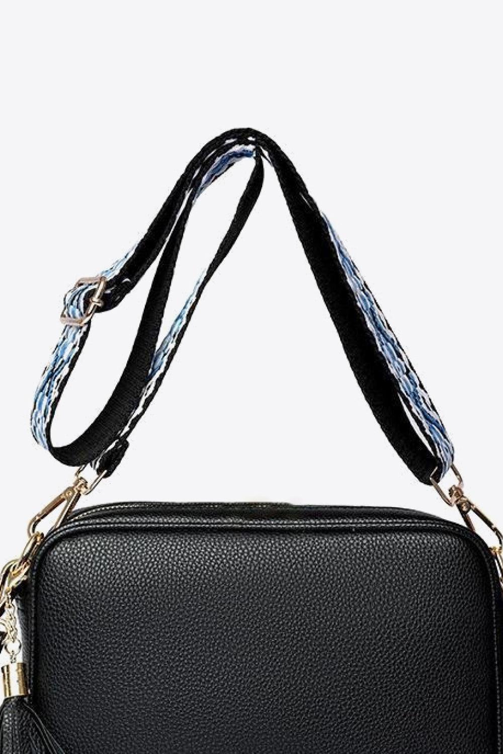 PU Leather Tassel Crossbody Bag - Clothes For Her Online Store