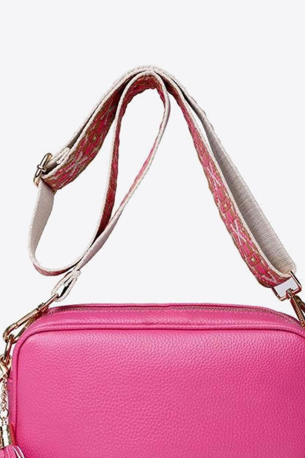 PU Leather Tassel Crossbody Bag - Clothes For Her Online Store