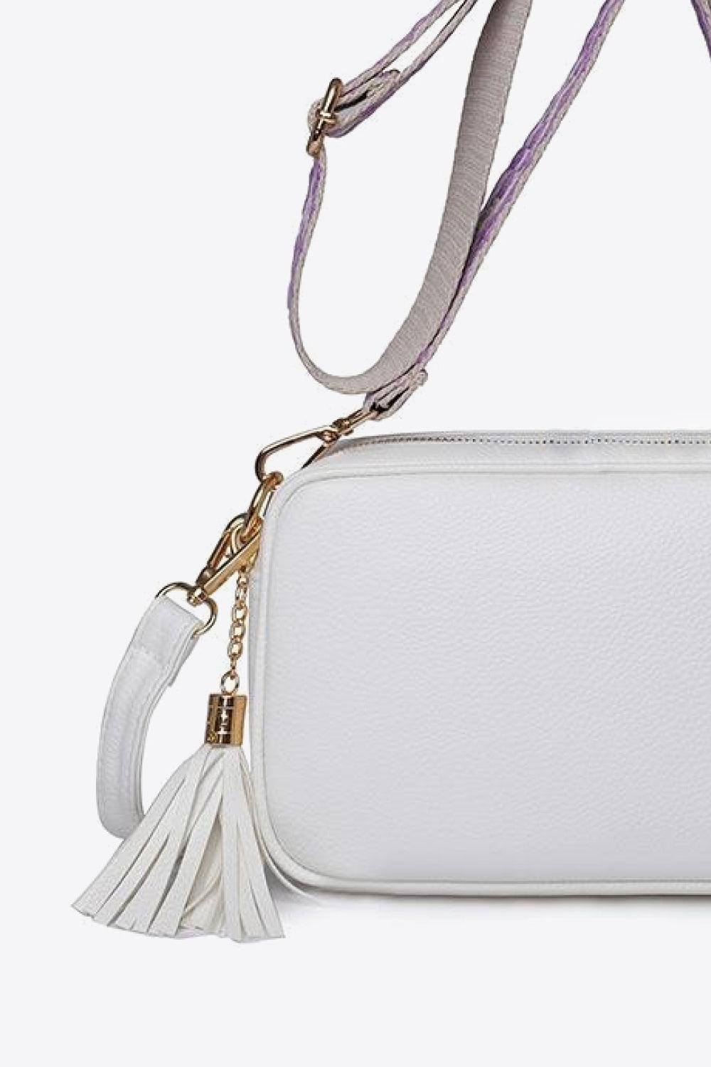 PU Leather Tassel Crossbody Bag - Clothes For Her Online Store