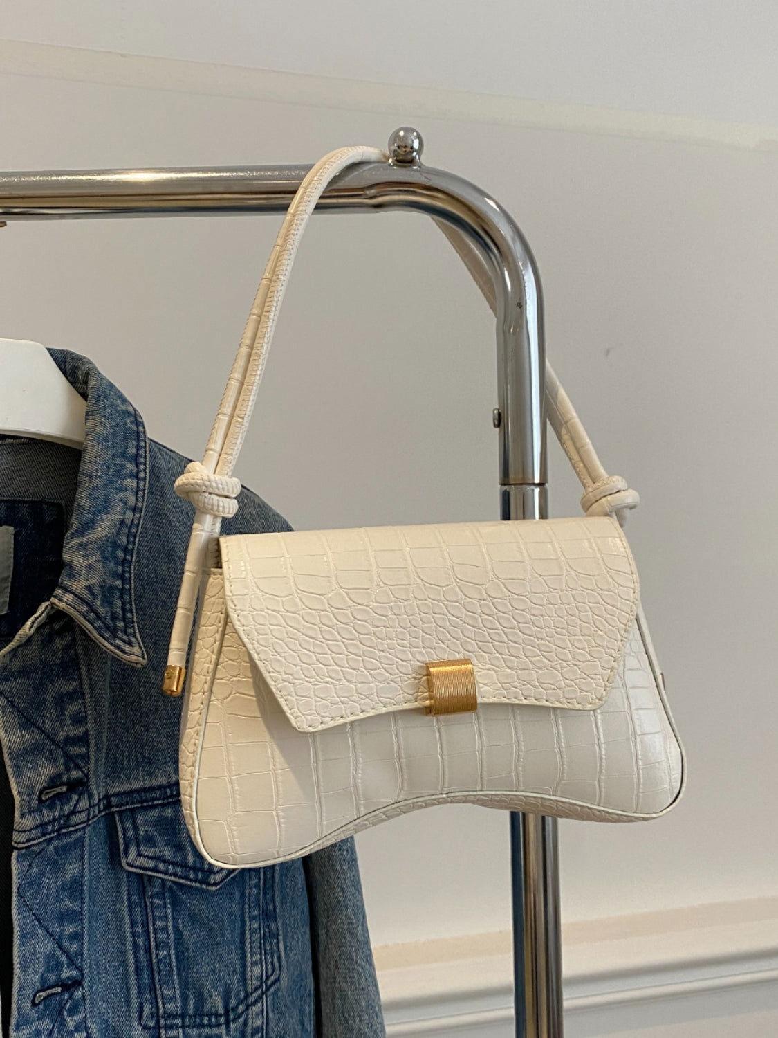 PU Leather Texture Crossbody Bag - Clothes For Her Online Store