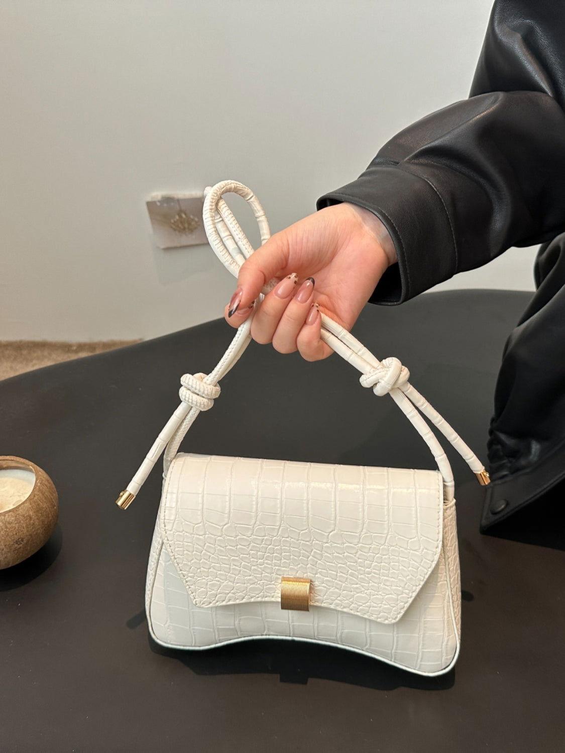 PU Leather Texture Crossbody Bag - Clothes For Her Online Store