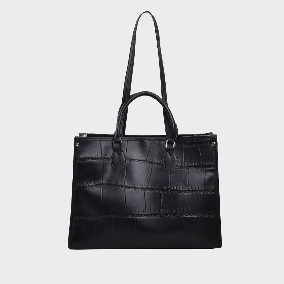 PU Leather Tote Bag - Clothes For Her Online Store