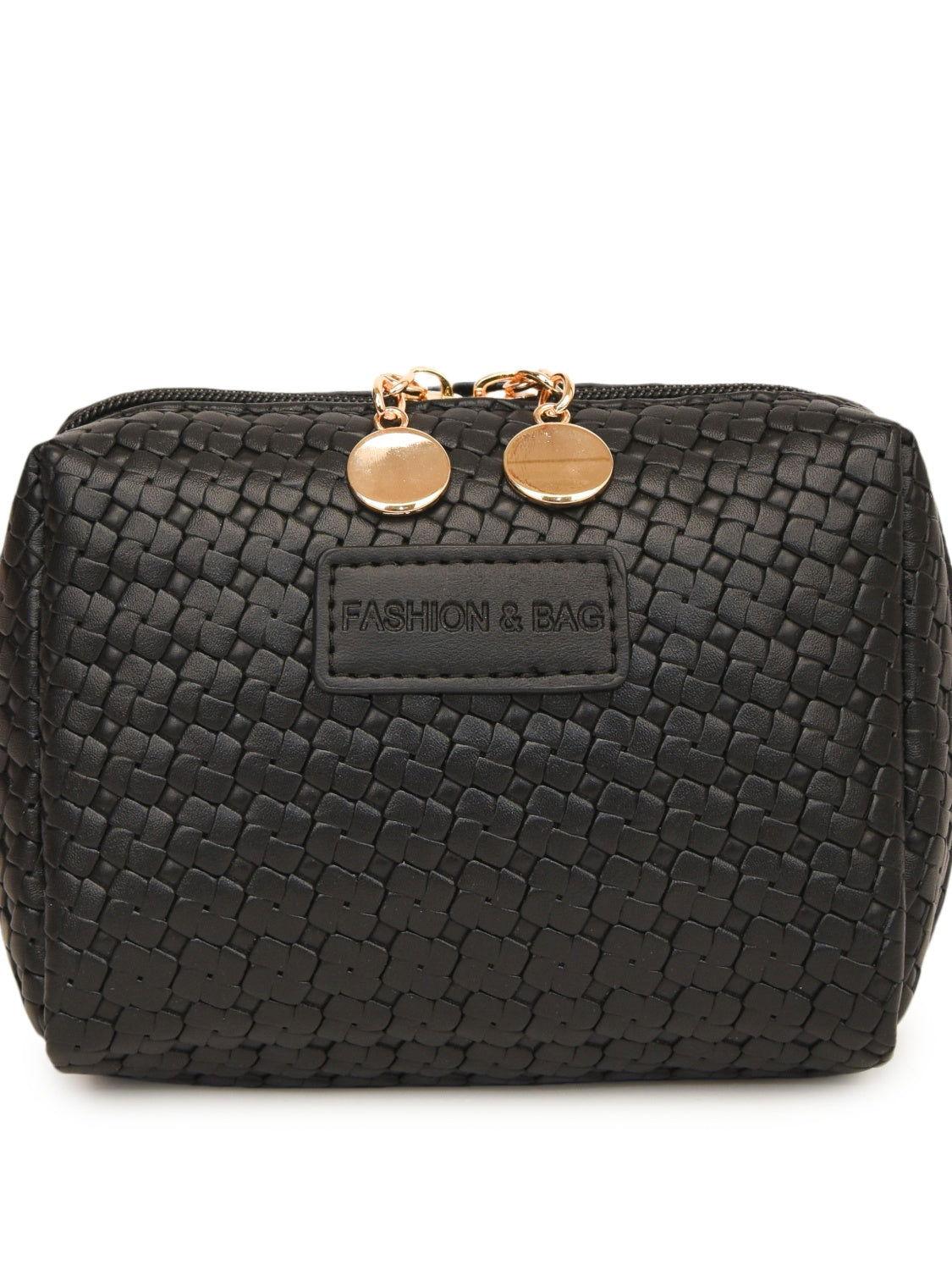 PU Leather Woven Clutch - Clothes For Her Online Store