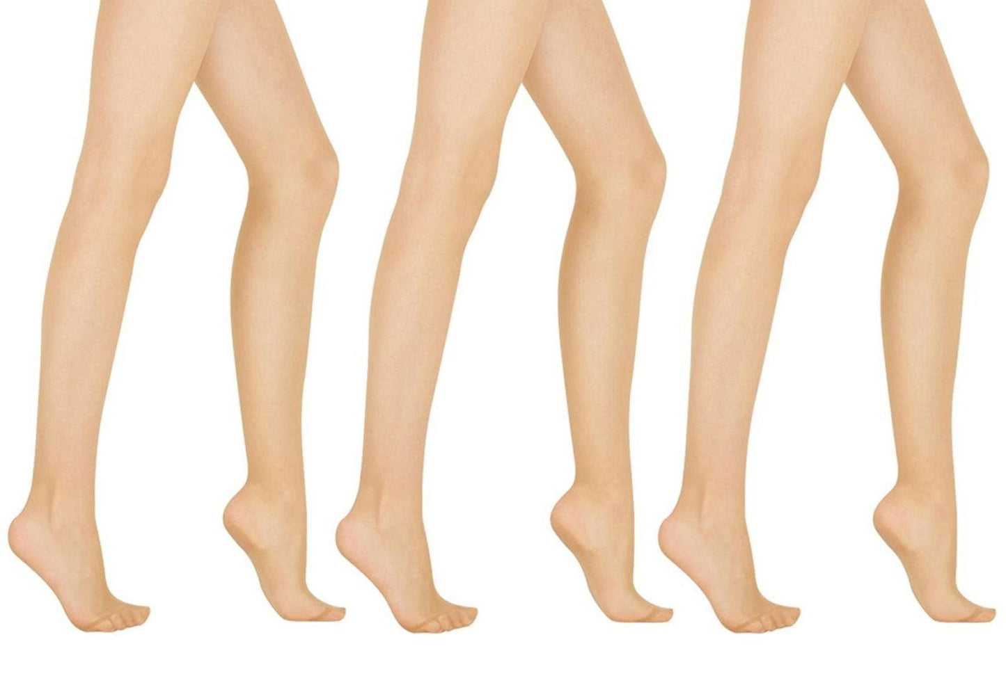 Pantyhose for Women Thin Nylon Sheer Pantyhose Stockings Tights with Control Top 20D 3 Pairs - Clothes For Her Online Store