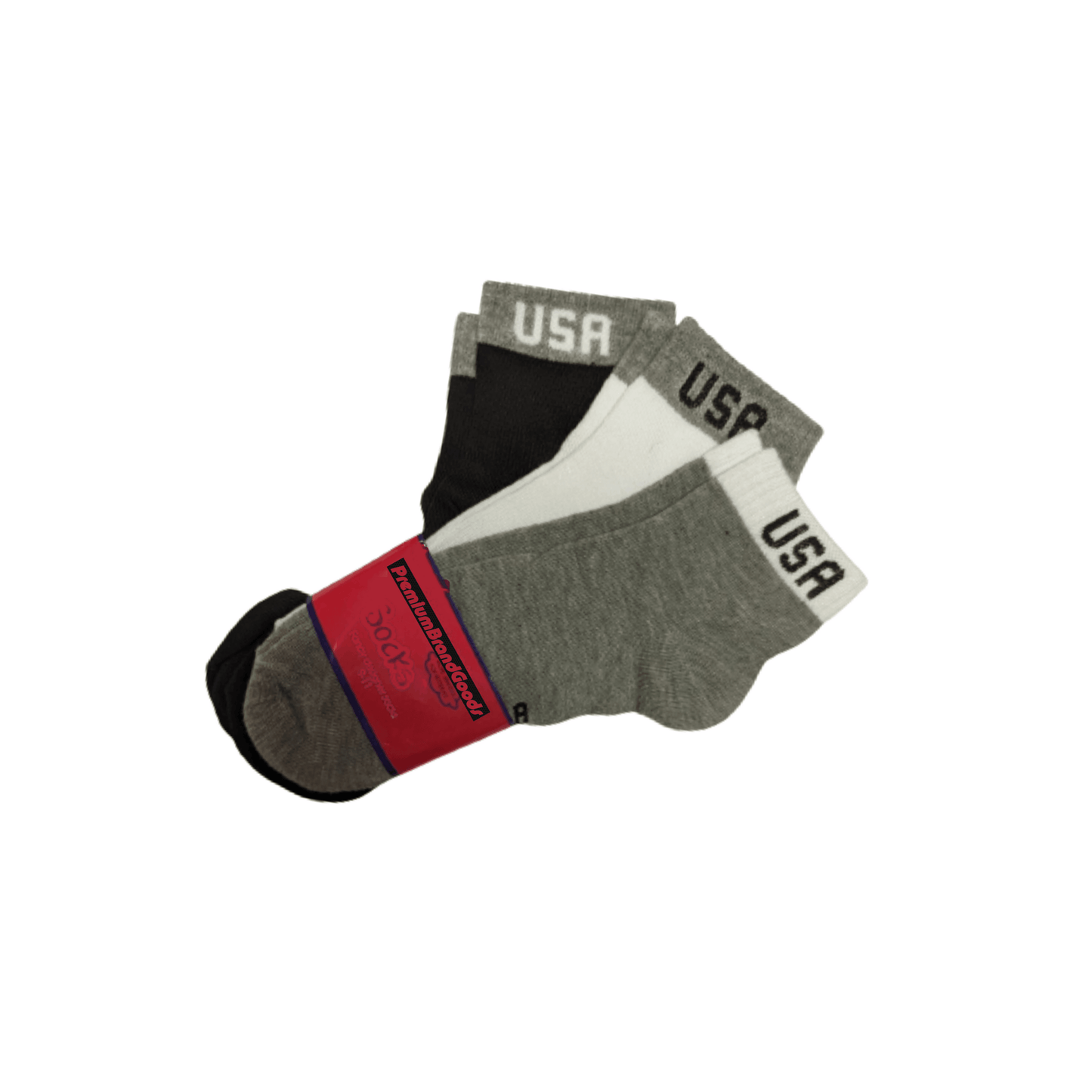 Unisex Cotton-Blend Low Cut Socks Men/Women 9-11, Comfort Fit - Packs