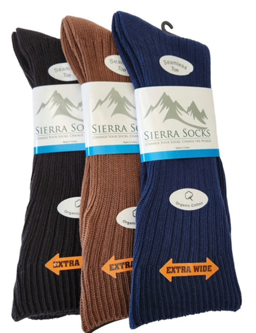 Organic Cotton Solid Color Crew Socks