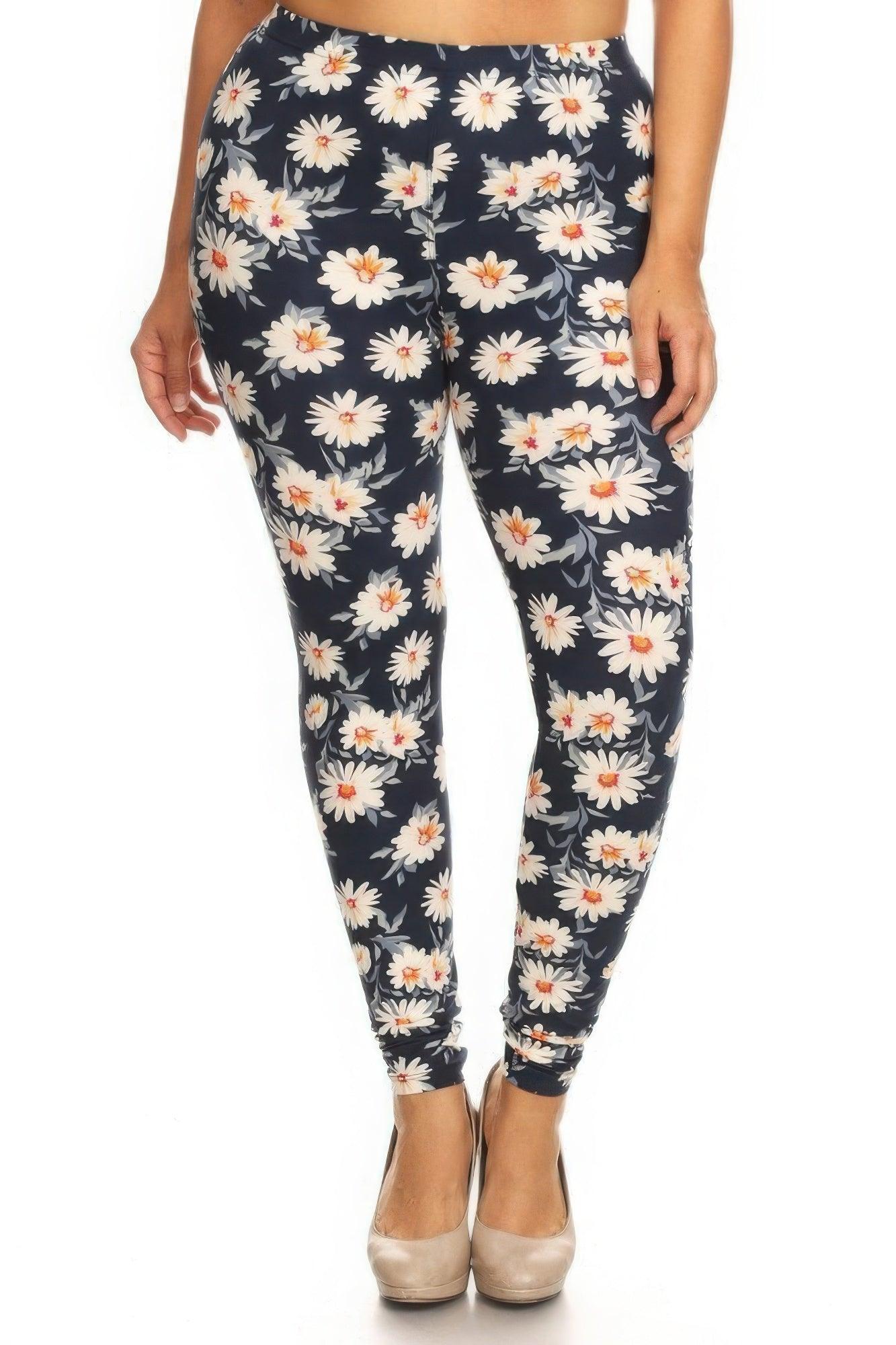 Plus Size Buttery Soft Print Leggings - Clothes For Her Online Store