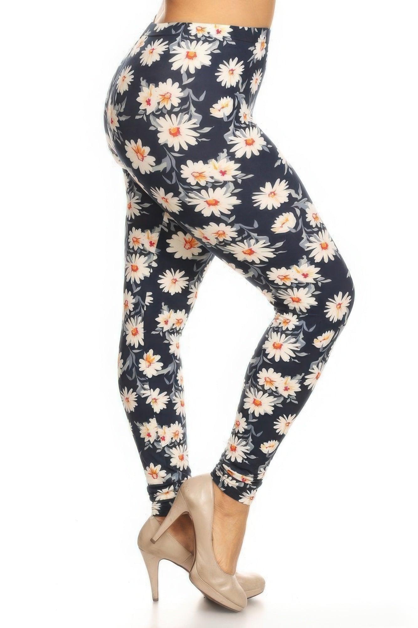 Plus Size Buttery Soft Print Leggings - Clothes For Her Online Store