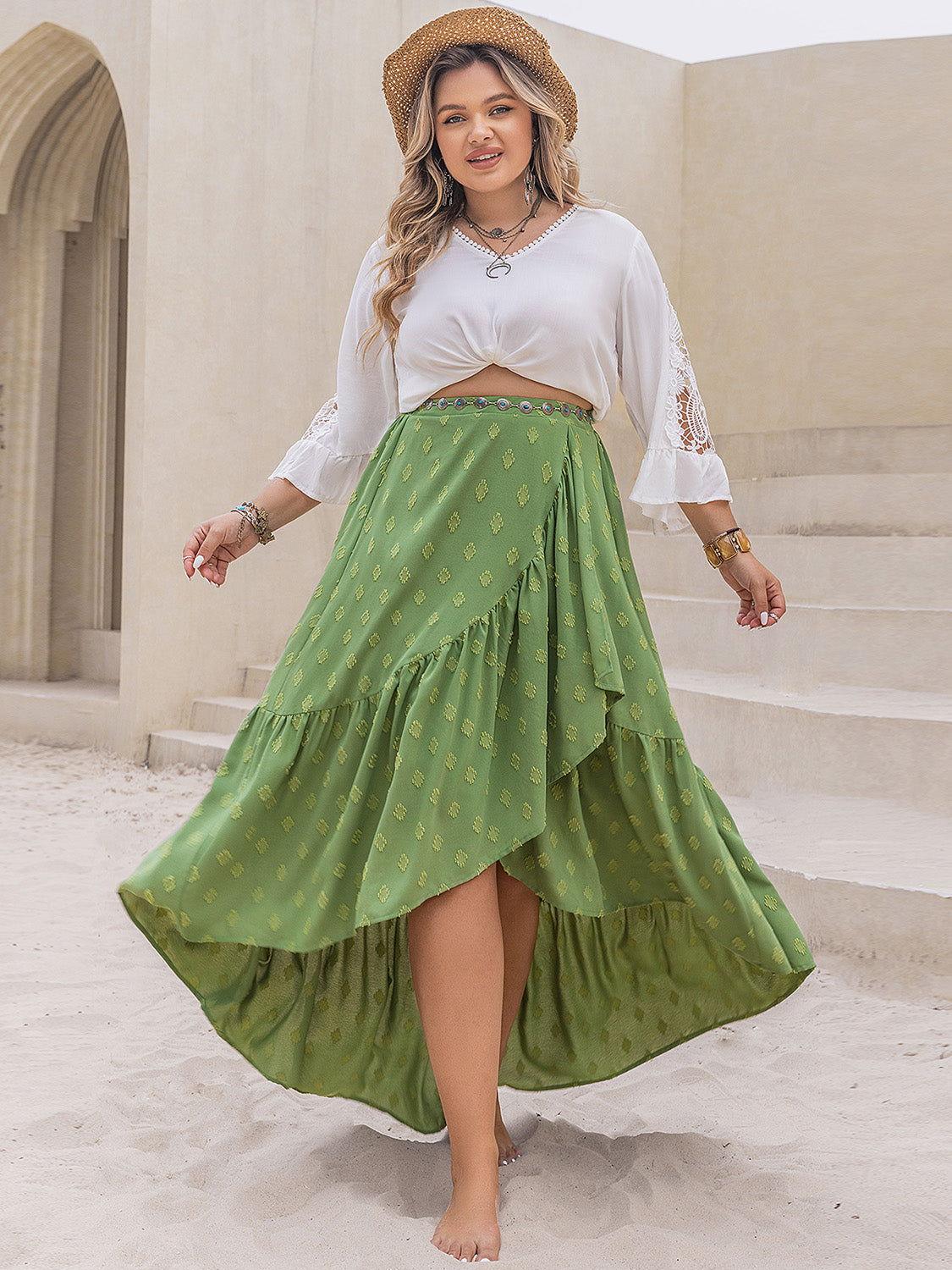 Plus Size High-Low Skirt - Clothes For Her Online Store