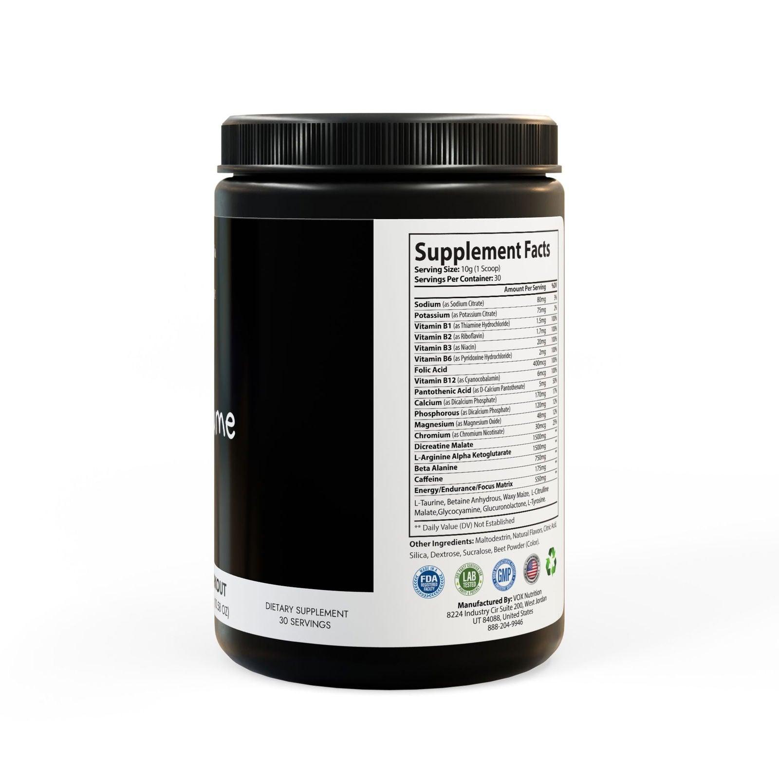 Pre-Workout Supplement, Watermelon (300g, 10.58oz) - Clothes For Her Online Store