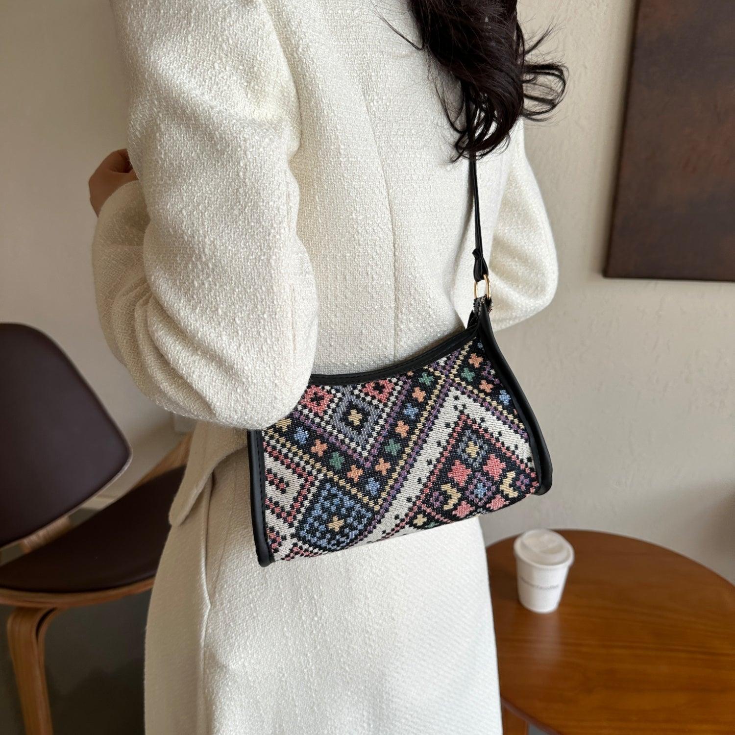 Printed Crossbody Bag - Clothes For Her Online Store
