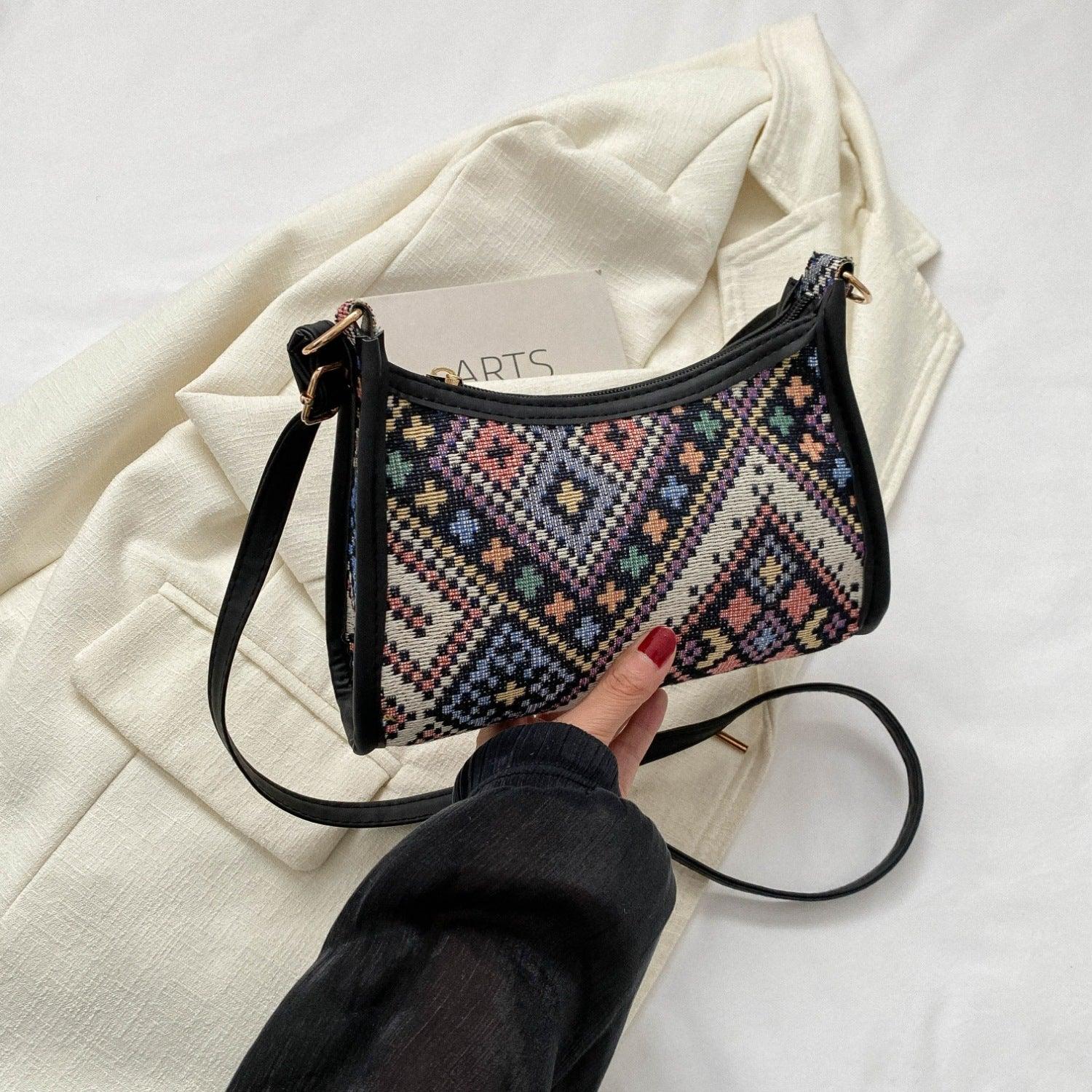 Printed Crossbody Bag - Clothes For Her Online Store