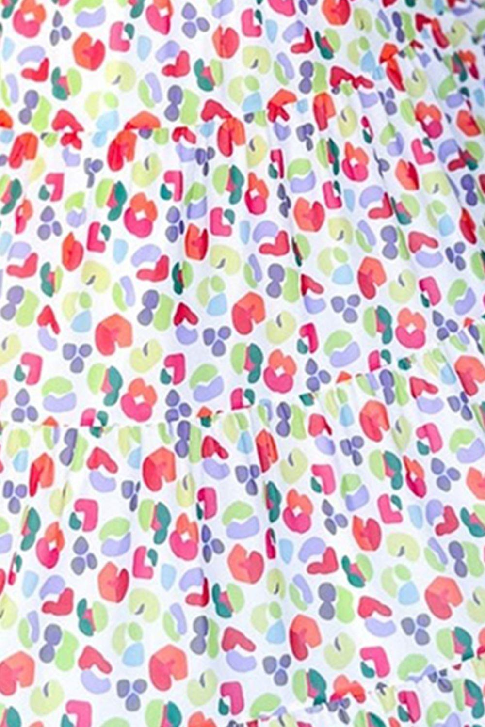 Printed Elastic Waist Skirt - Clothes For Her Online Store