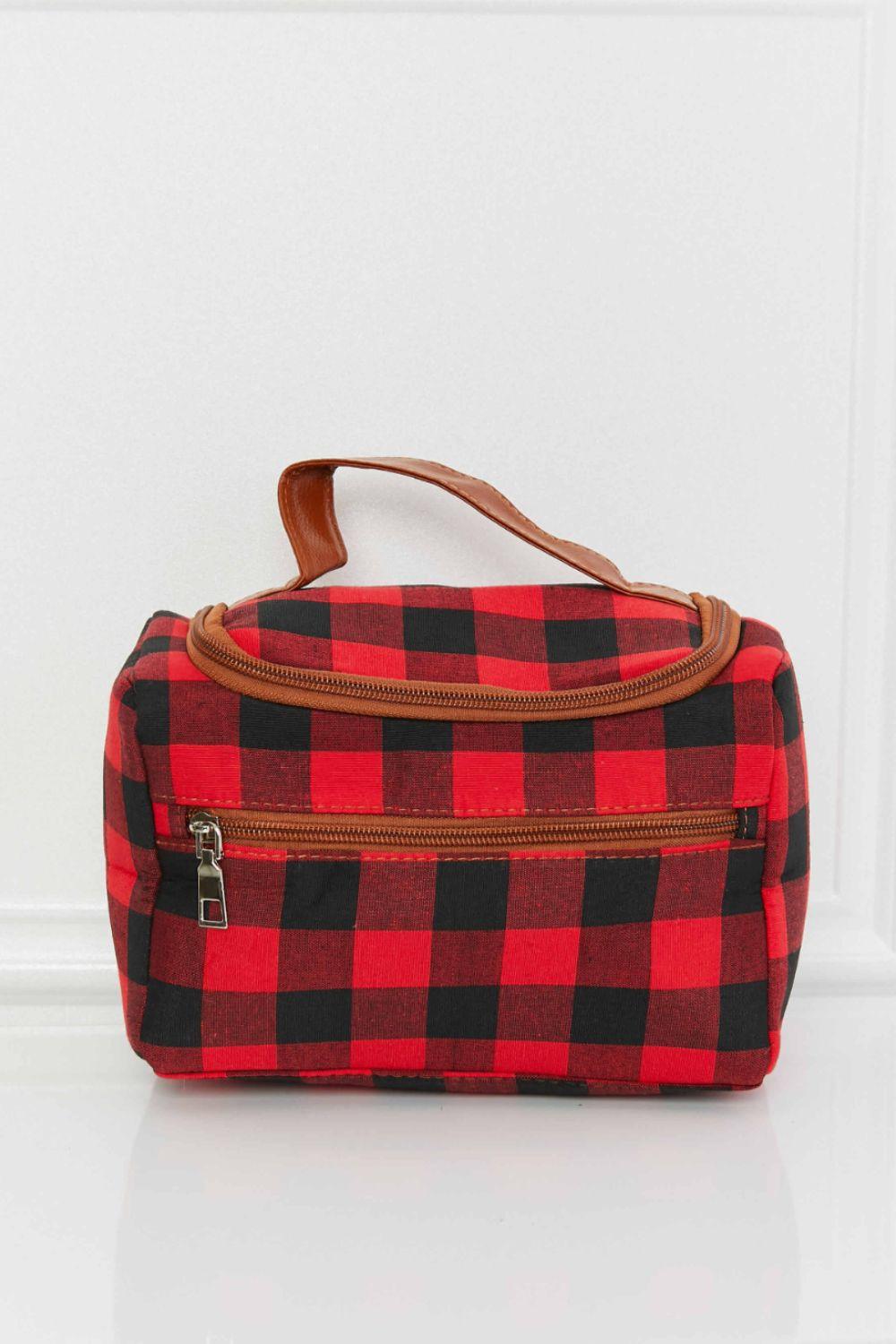 Printed Makeup Bag with Strap - Clothes For Her Online Store