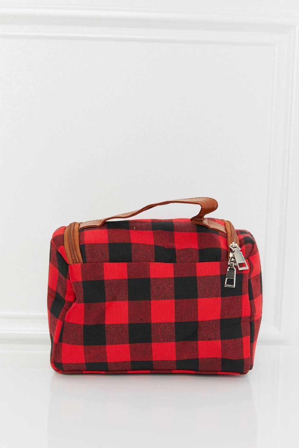 Printed Makeup Bag with Strap - Clothes For Her Online Store