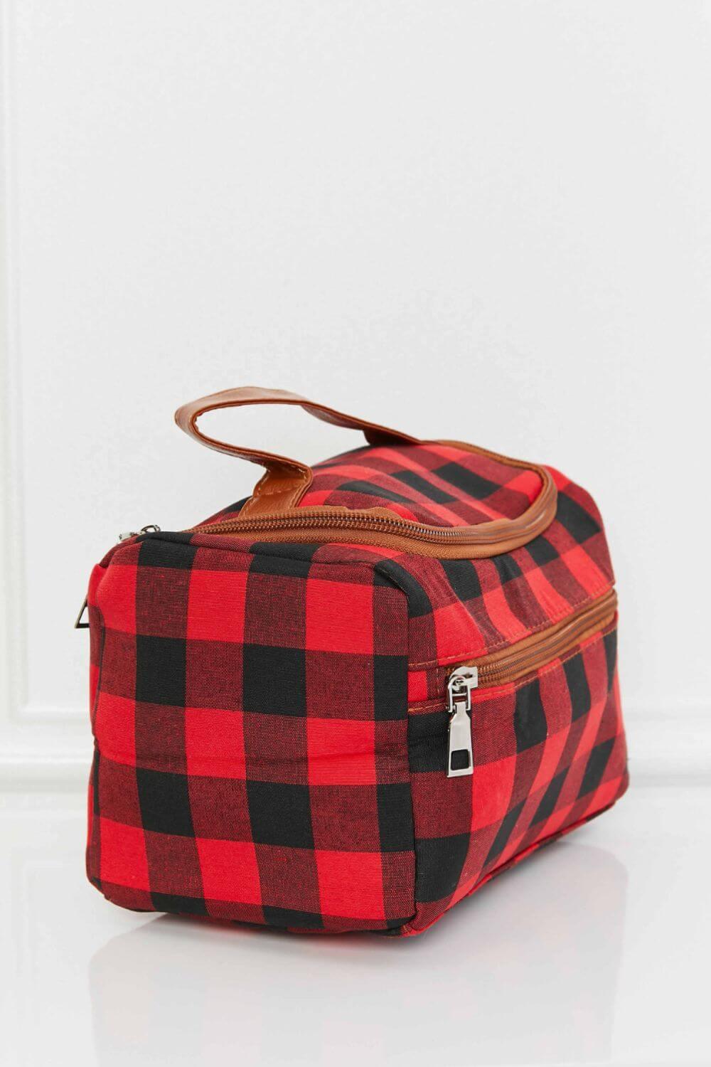 Printed Makeup Bag with Strap - Clothes For Her Online Store